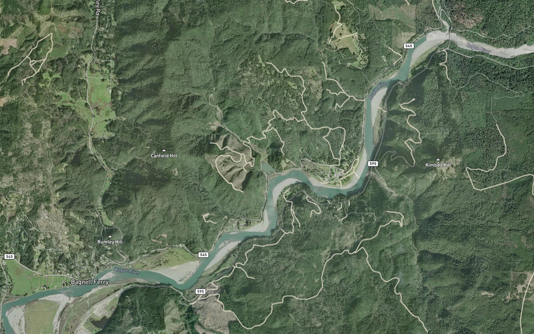 Satellite map of the Libby Creek Pond