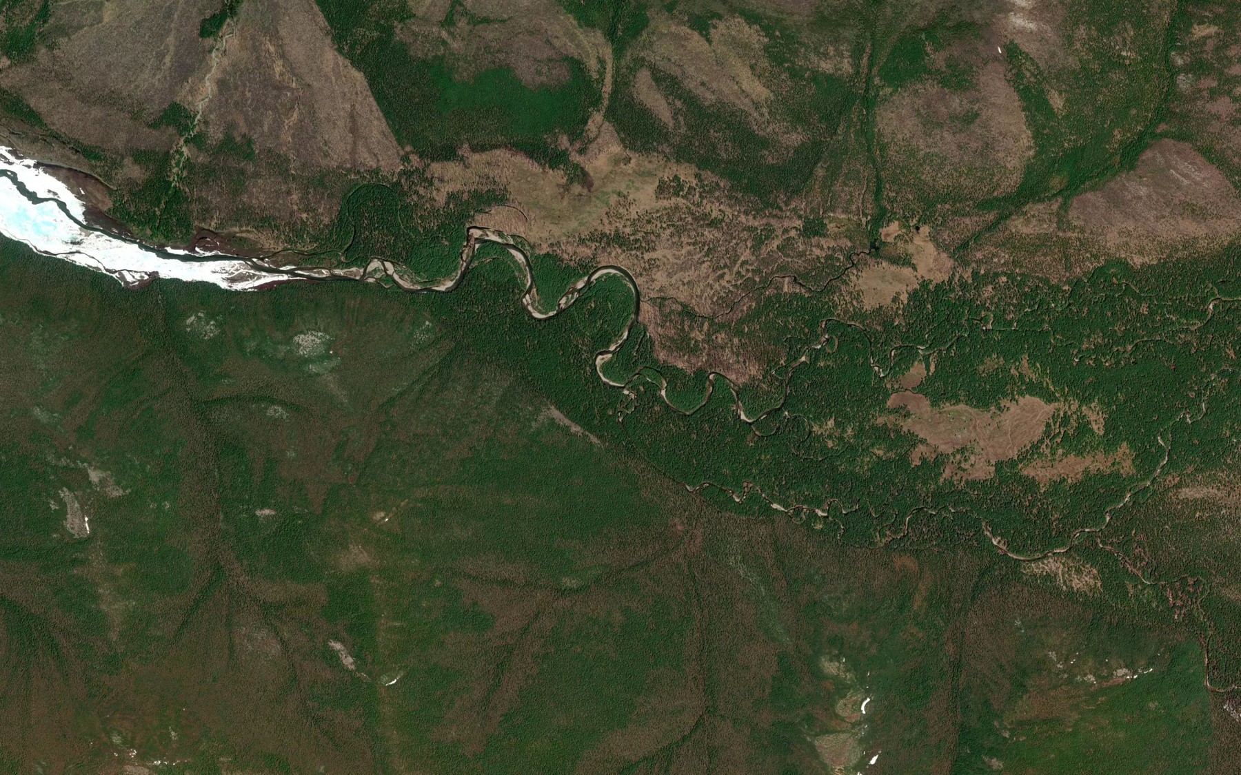 Satellite map of the Yagdyn'ya