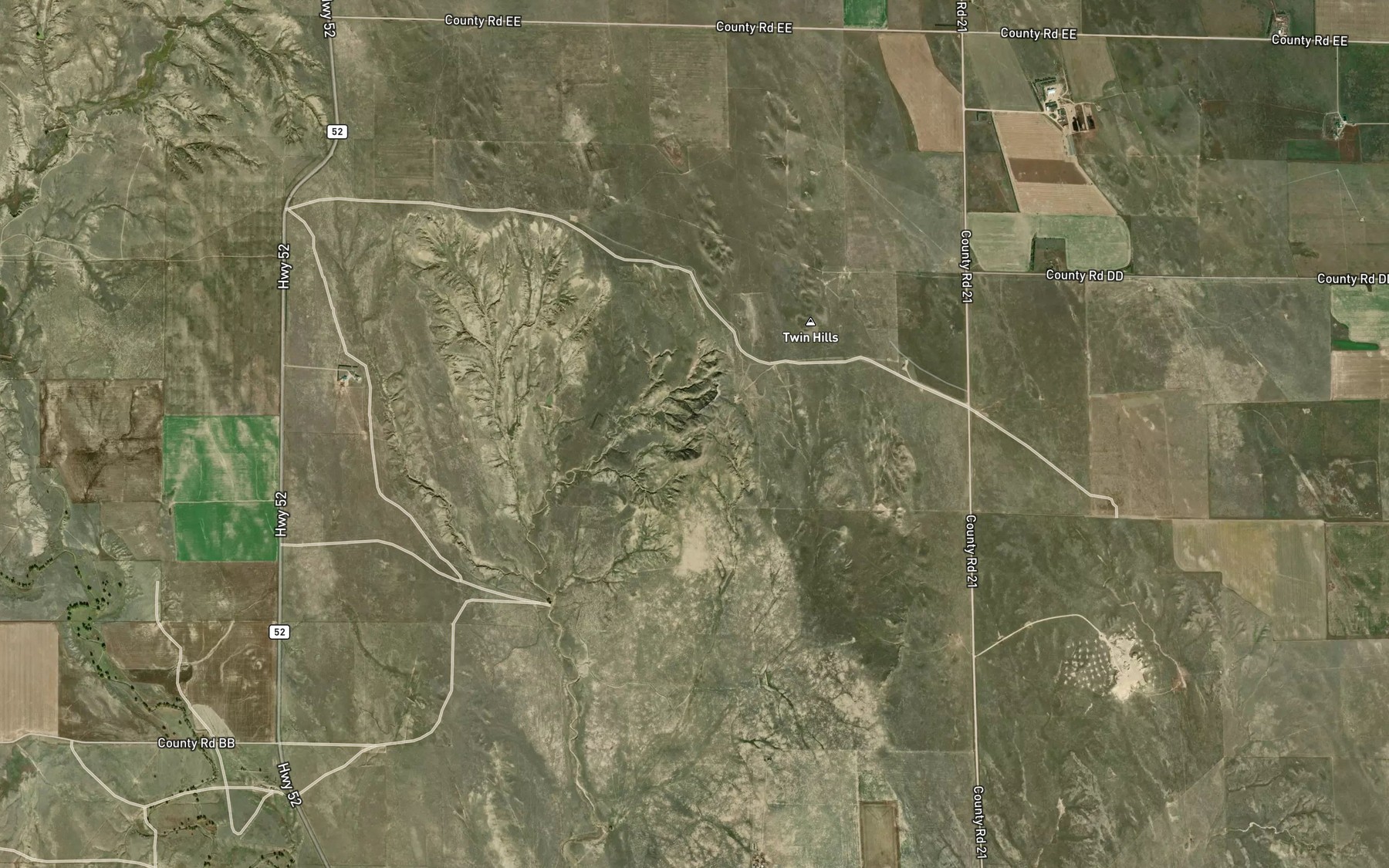 Satellite map of the Rock Spring
