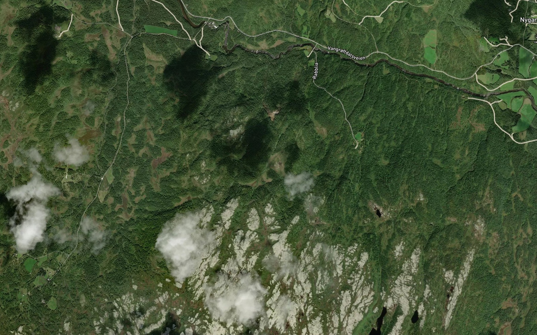 Satellite map of the Gruvbekken