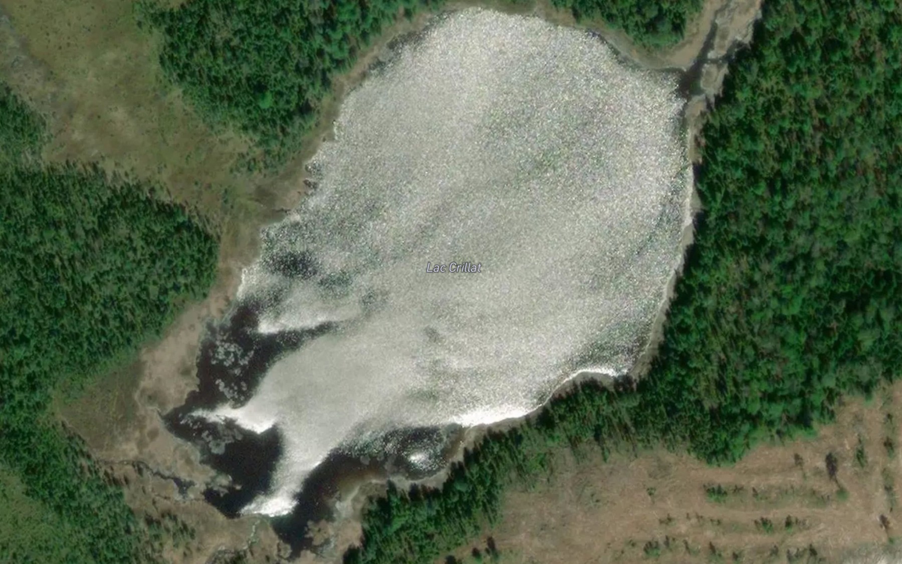 Satellite map of the Lac Crillat