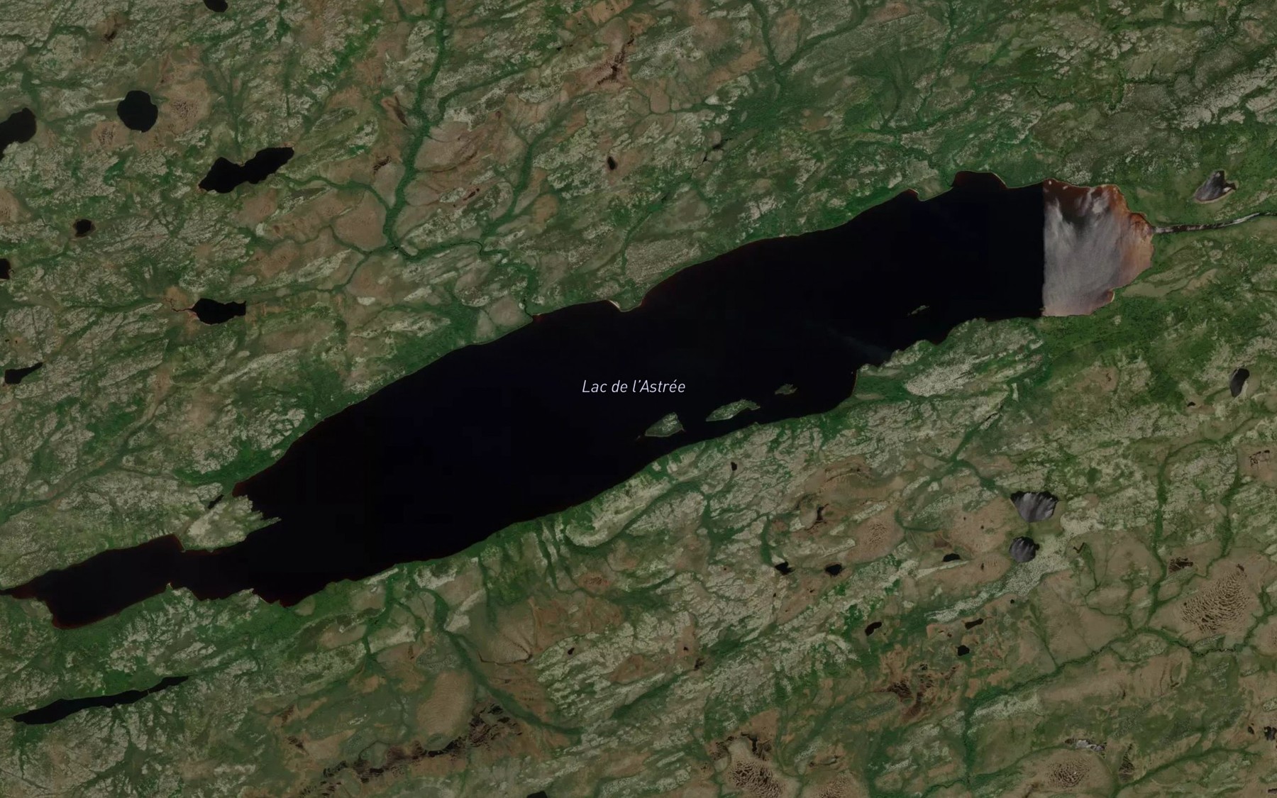 Satellite map of the Lac de l'Astree