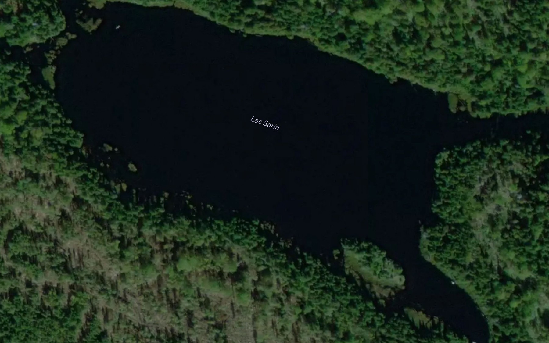 Satellite map of the Lac Sorin