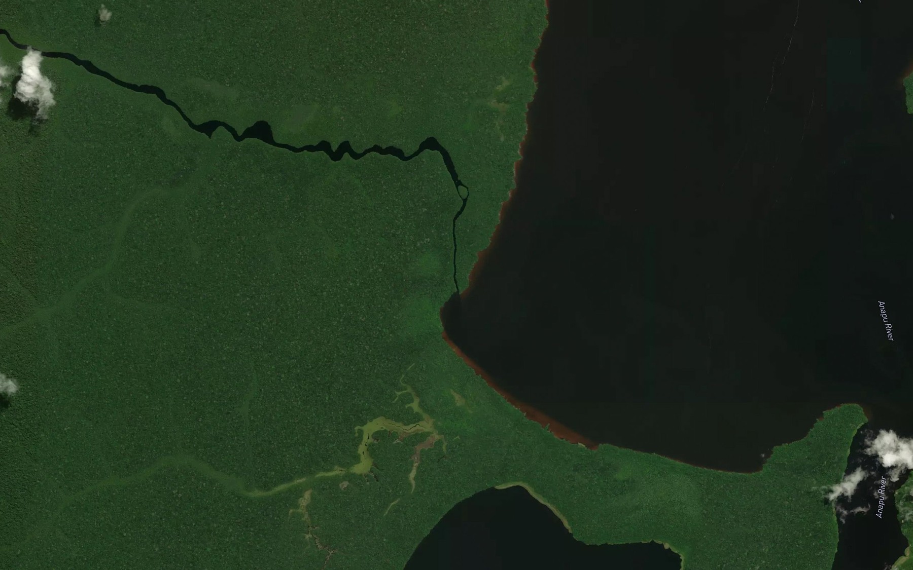 Satellite map of the Igarape Tapacu