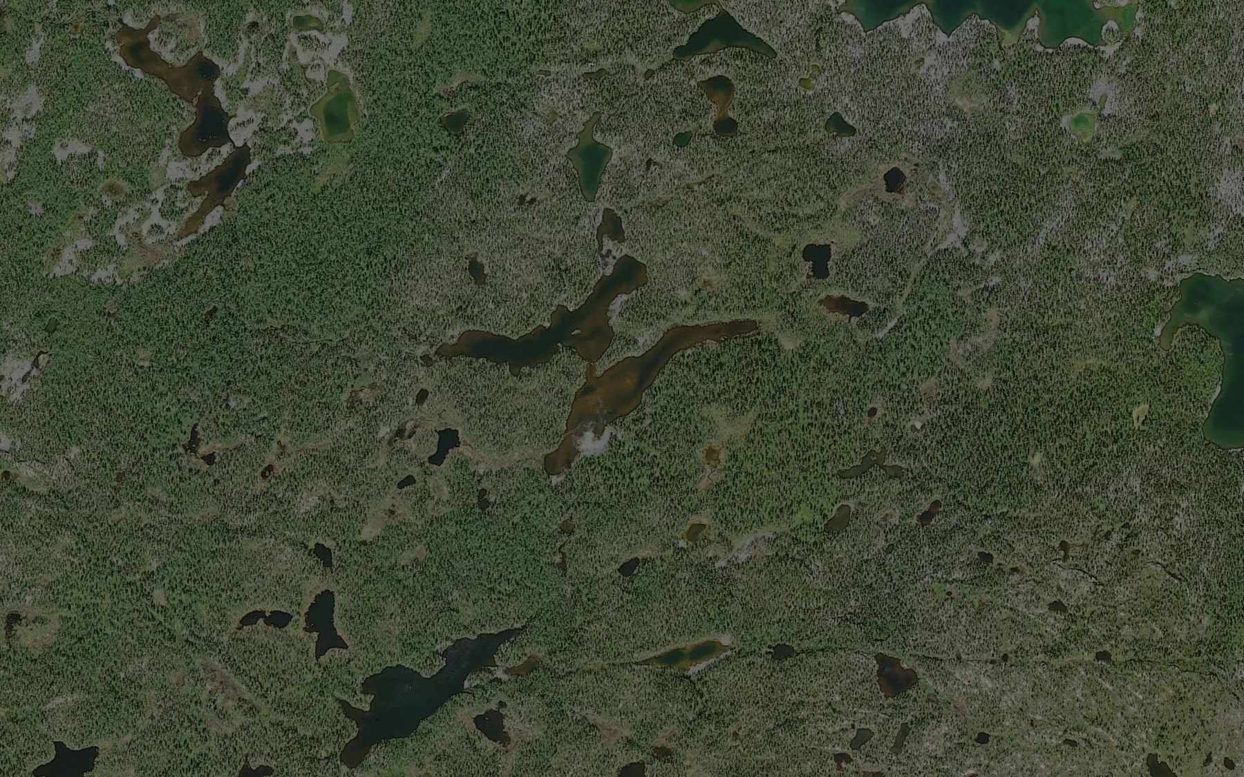 Satellite map of the Gumppesjavri
