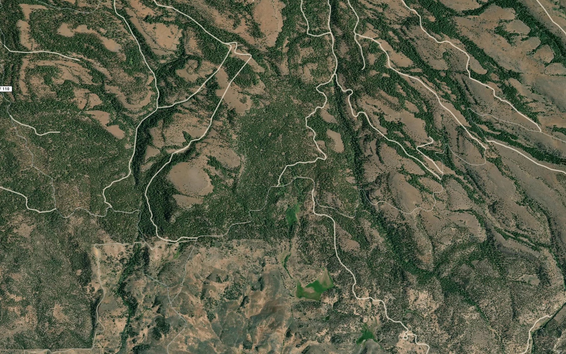 Satellite map of the Telephone Springs