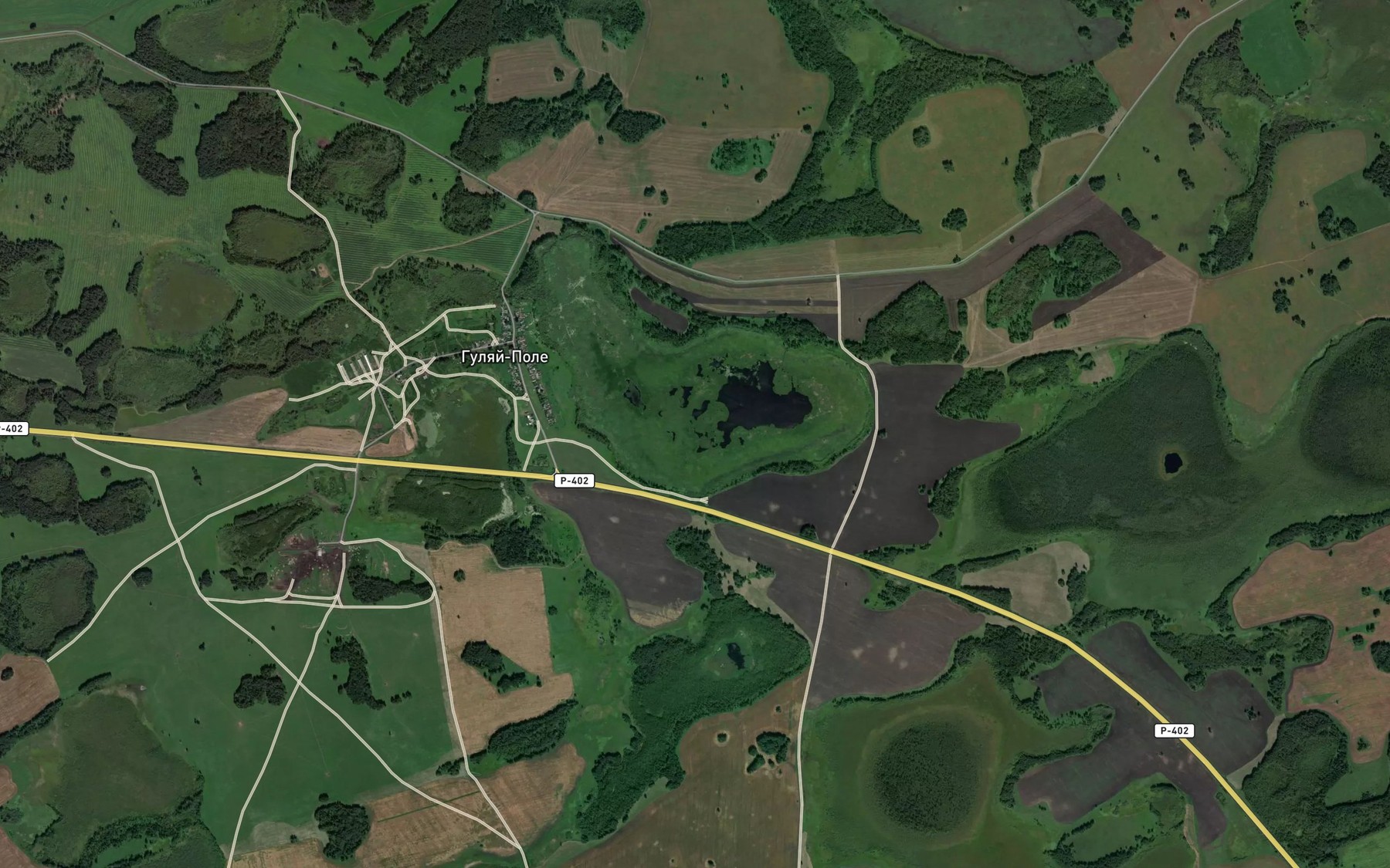 Satellite map of the Ozero Shomonino