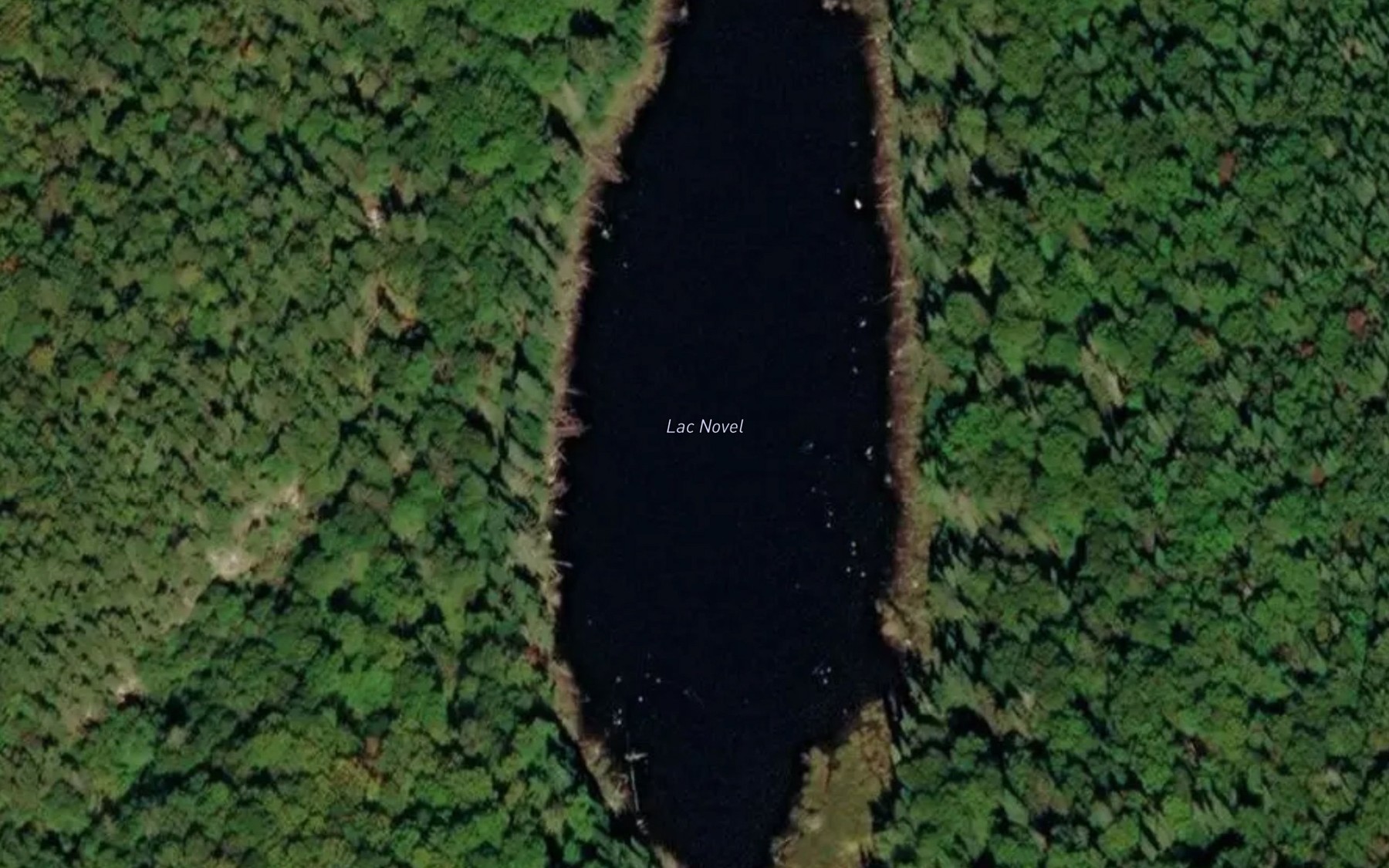 Satellite map of the Lac Novel