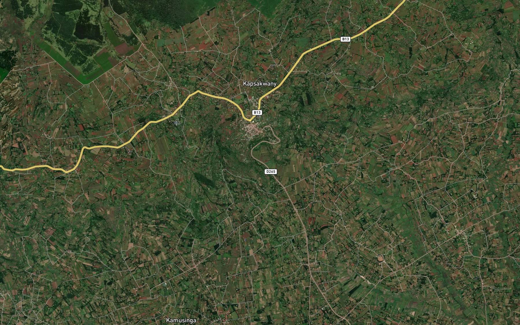Satellite map of the Laba