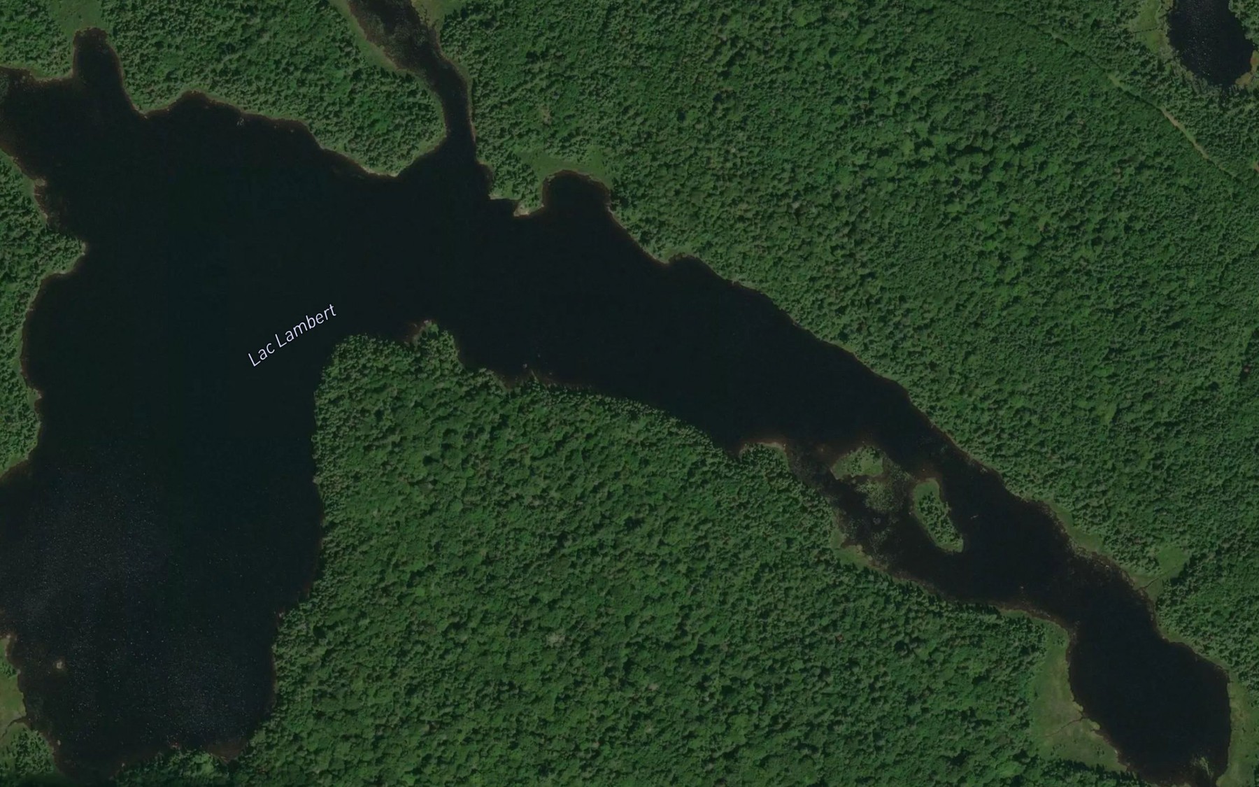 Satellite map of the Lac Lambert