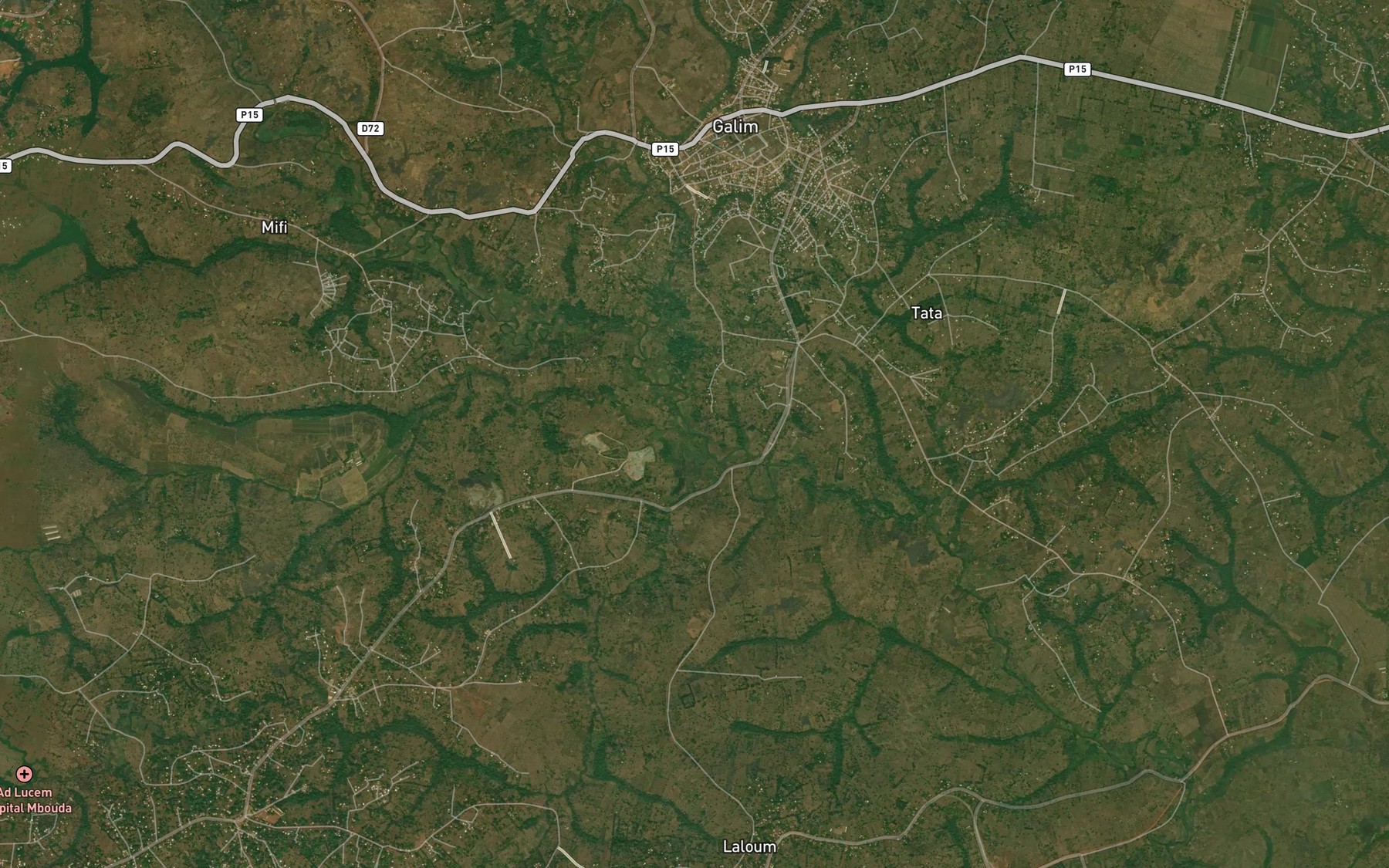 Satellite map of the Kouvava