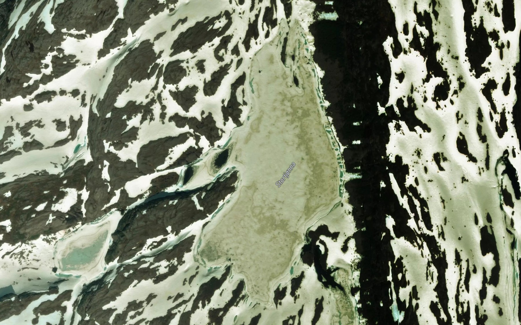 Satellite map of the Stortjonna