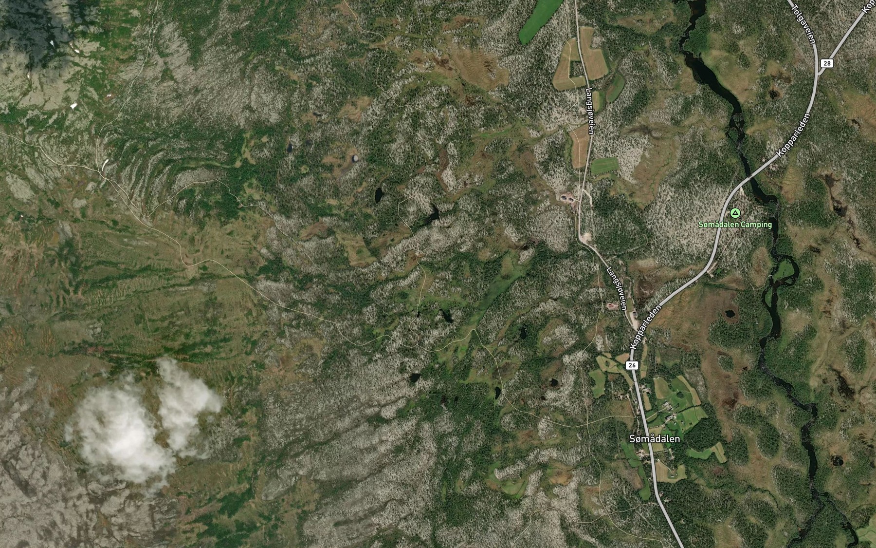 Satellite map of the Gjotbekken