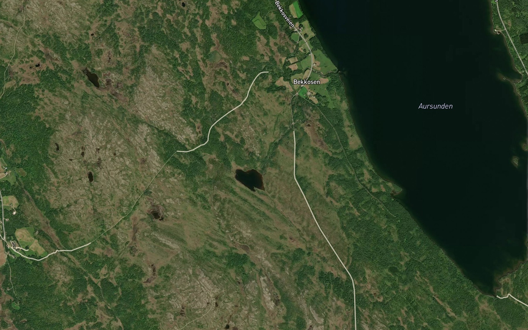 Satellite map of the Bekkosbekken