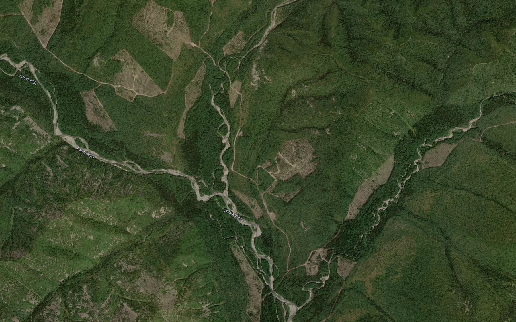 Satellite map of the Bol'shoy Dzhegdak