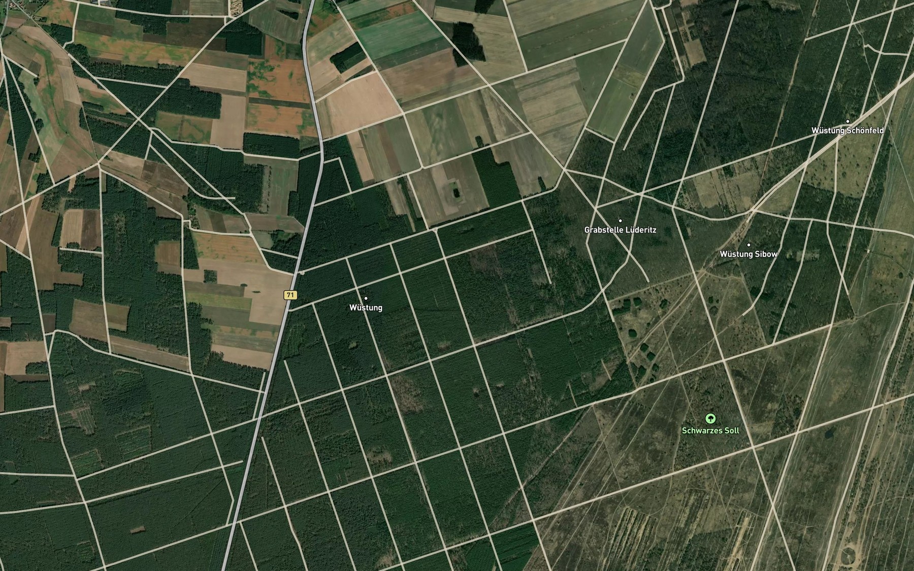 Satellite map of the Wurstkuhle