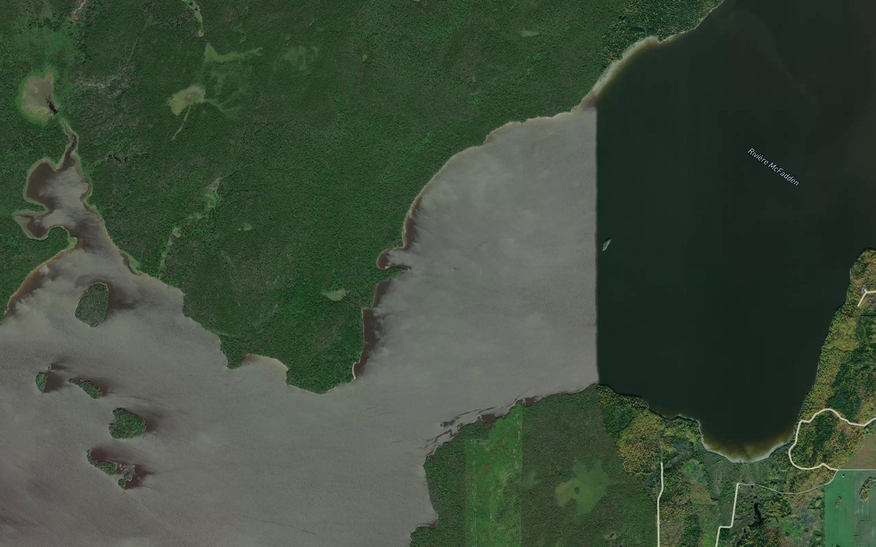 Satellite map of the Baie Paulson