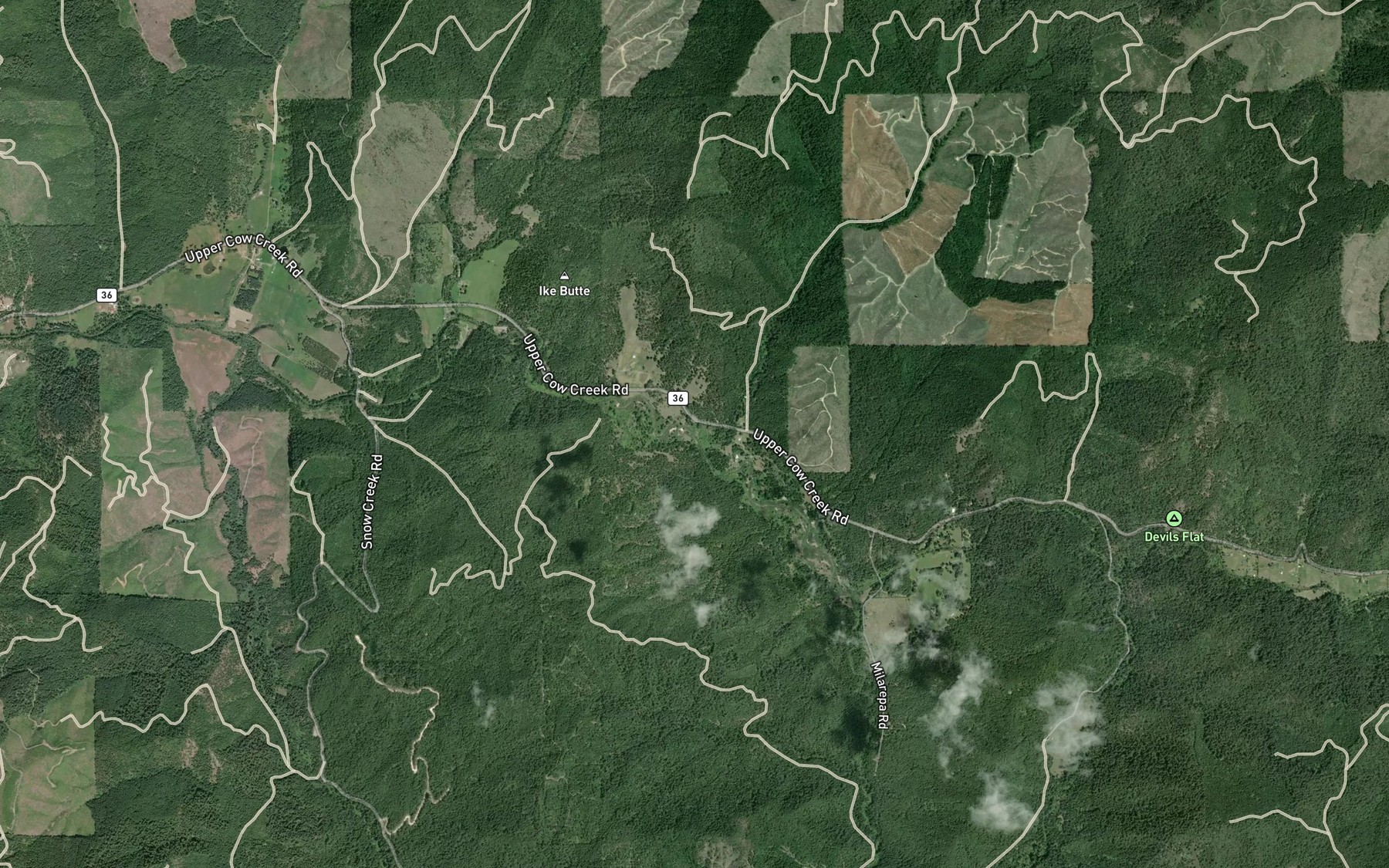 Satellite map of the French Creek