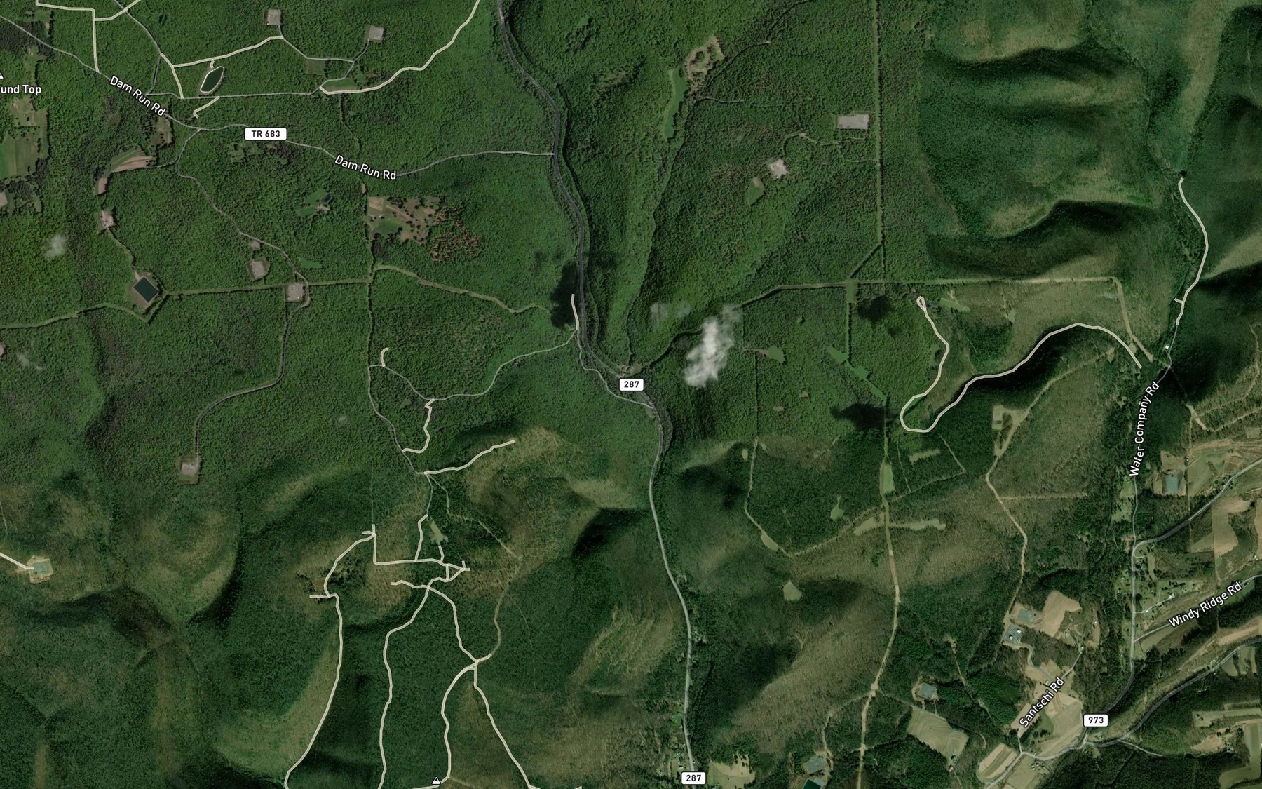 Satellite map of the Little Harbor Run