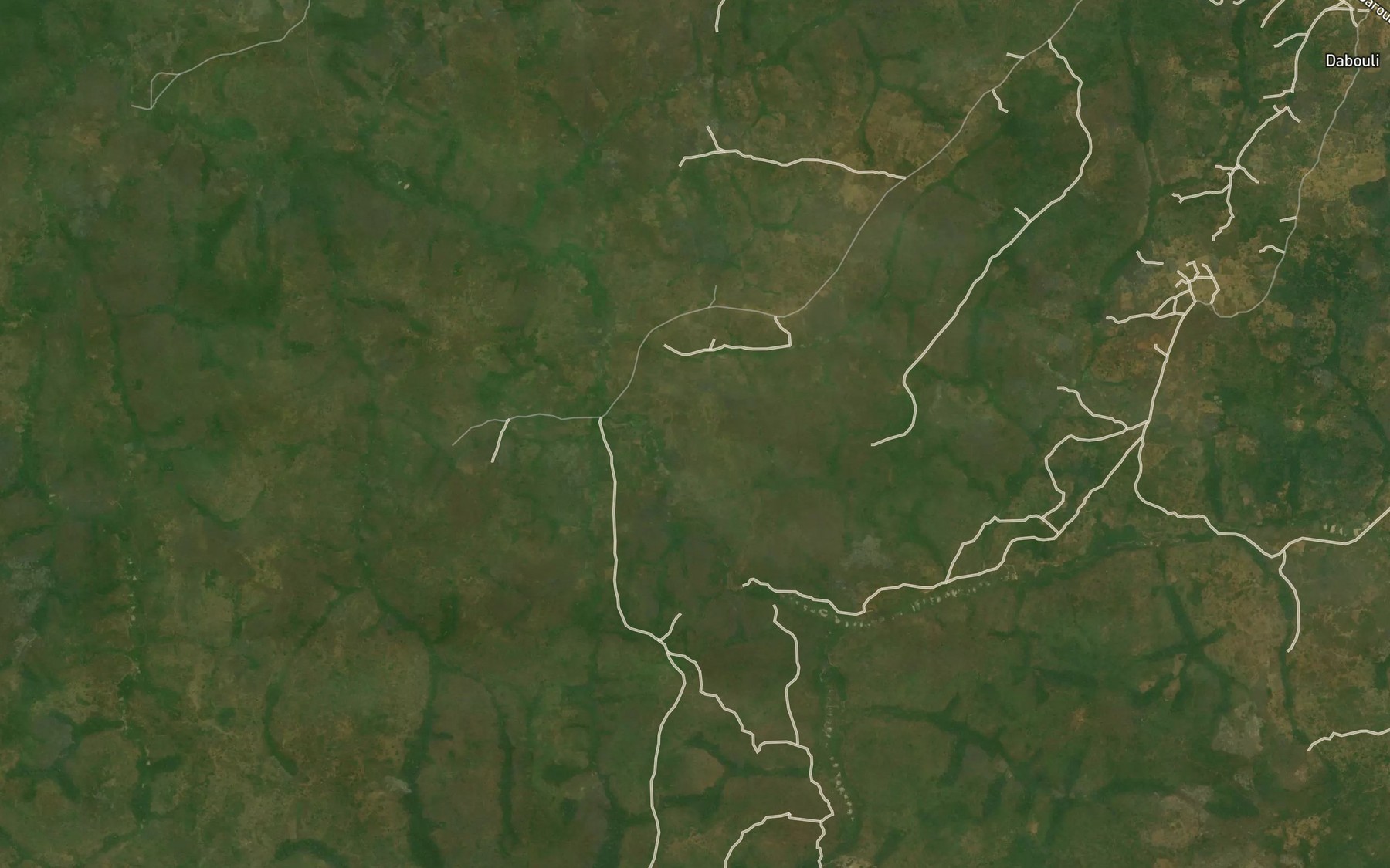 Satellite map of the Dongue