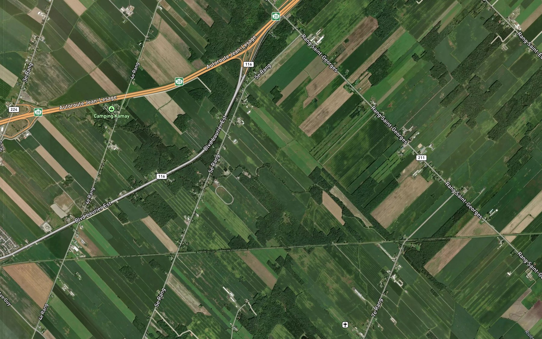 Satellite map of the Riviere McKay