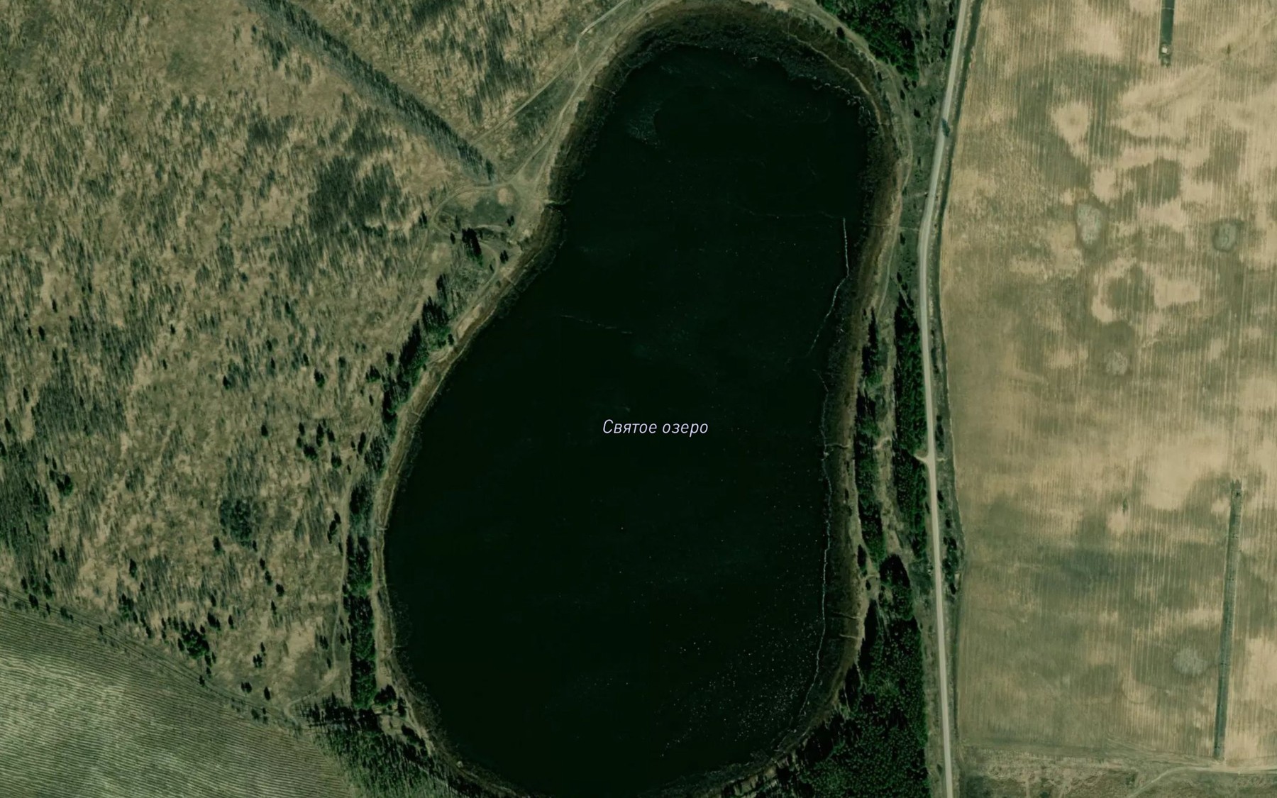 Satellite map of the Ozero Svyatoye