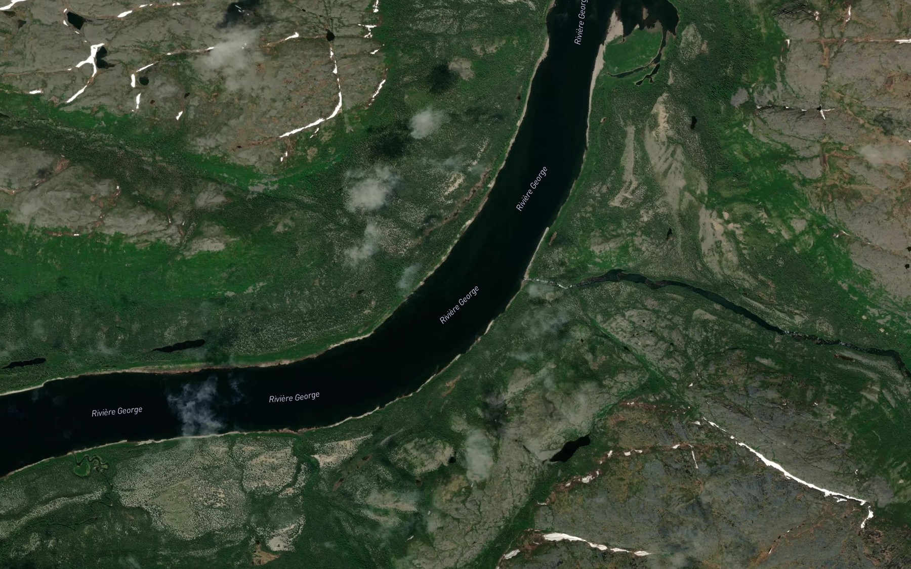 Satellite map of the Coude Sanningajualuk