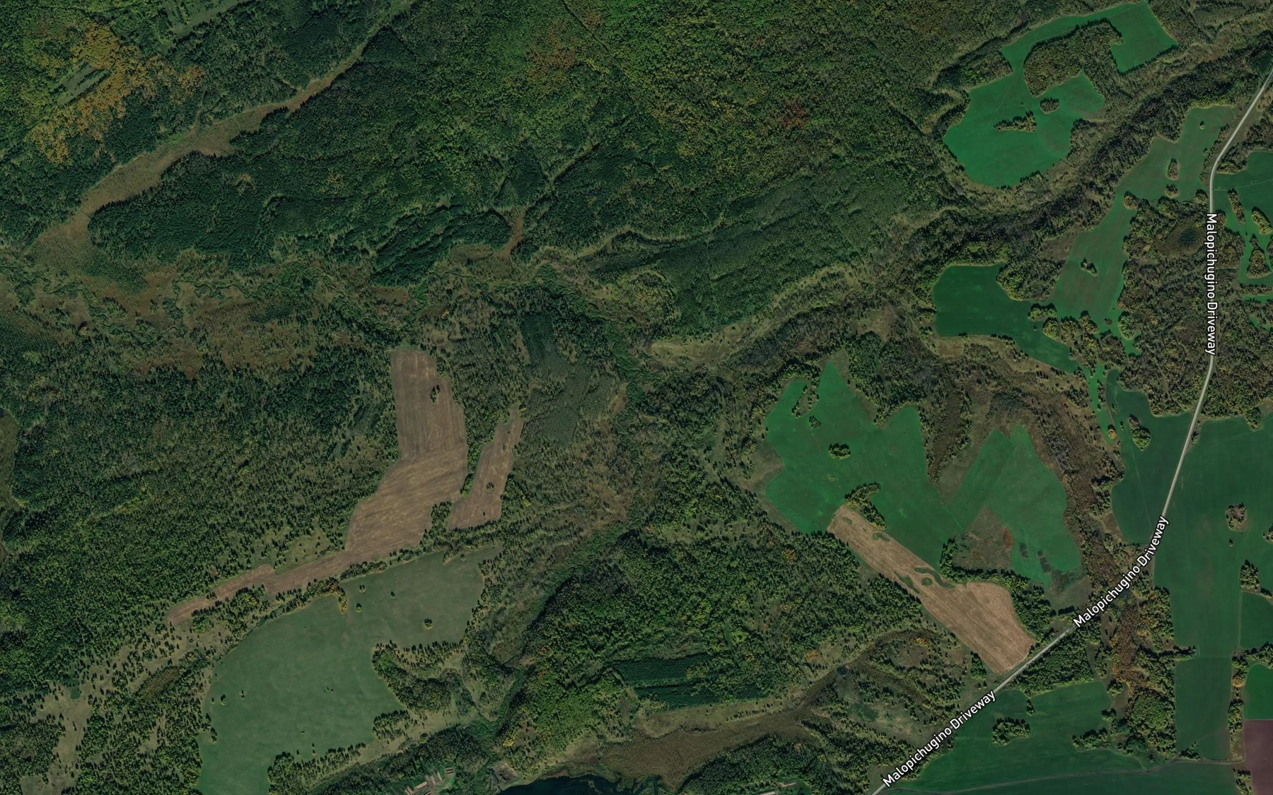 Satellite map of the Yuzhnaya Serta