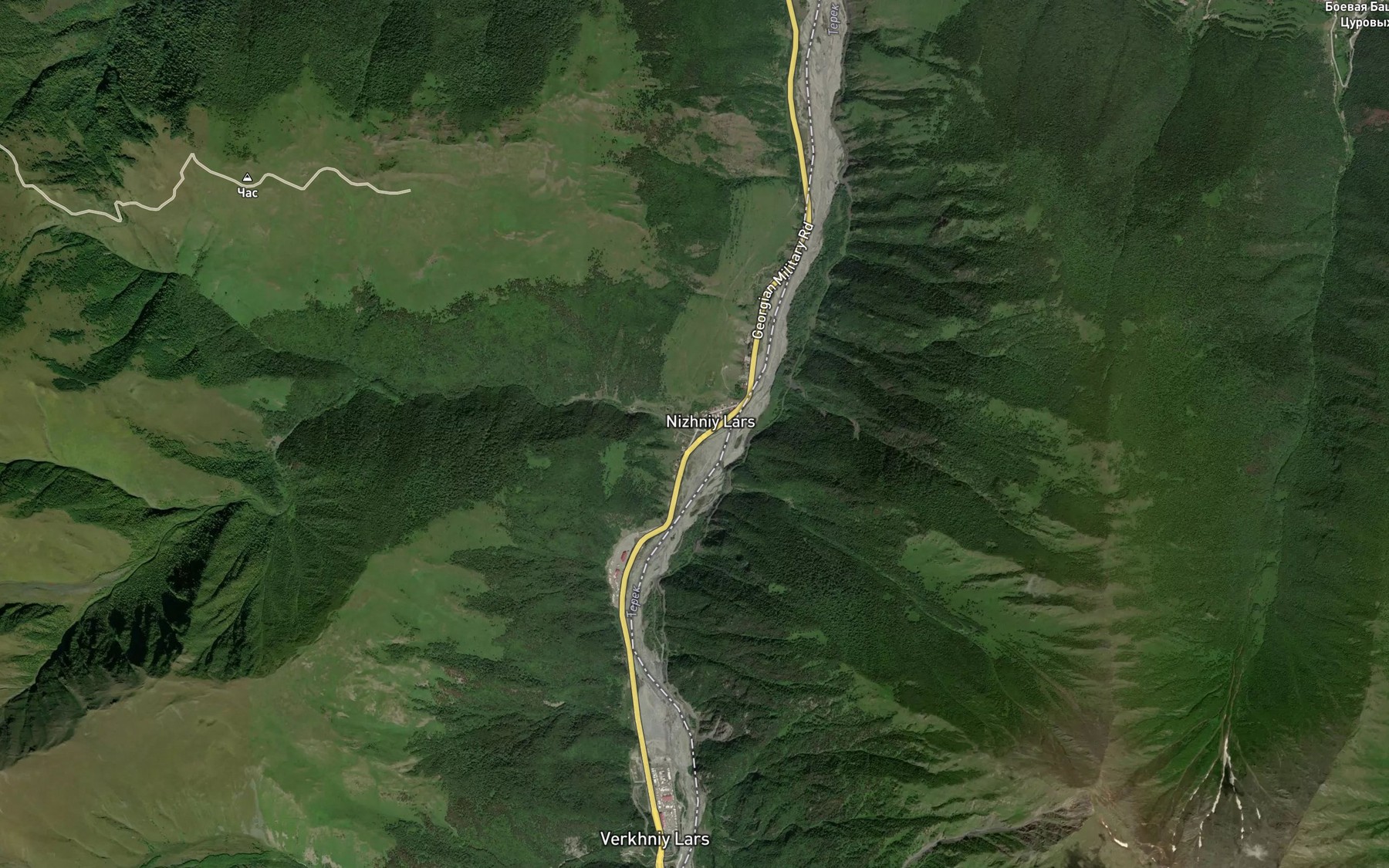Satellite map of the Tagaurka
