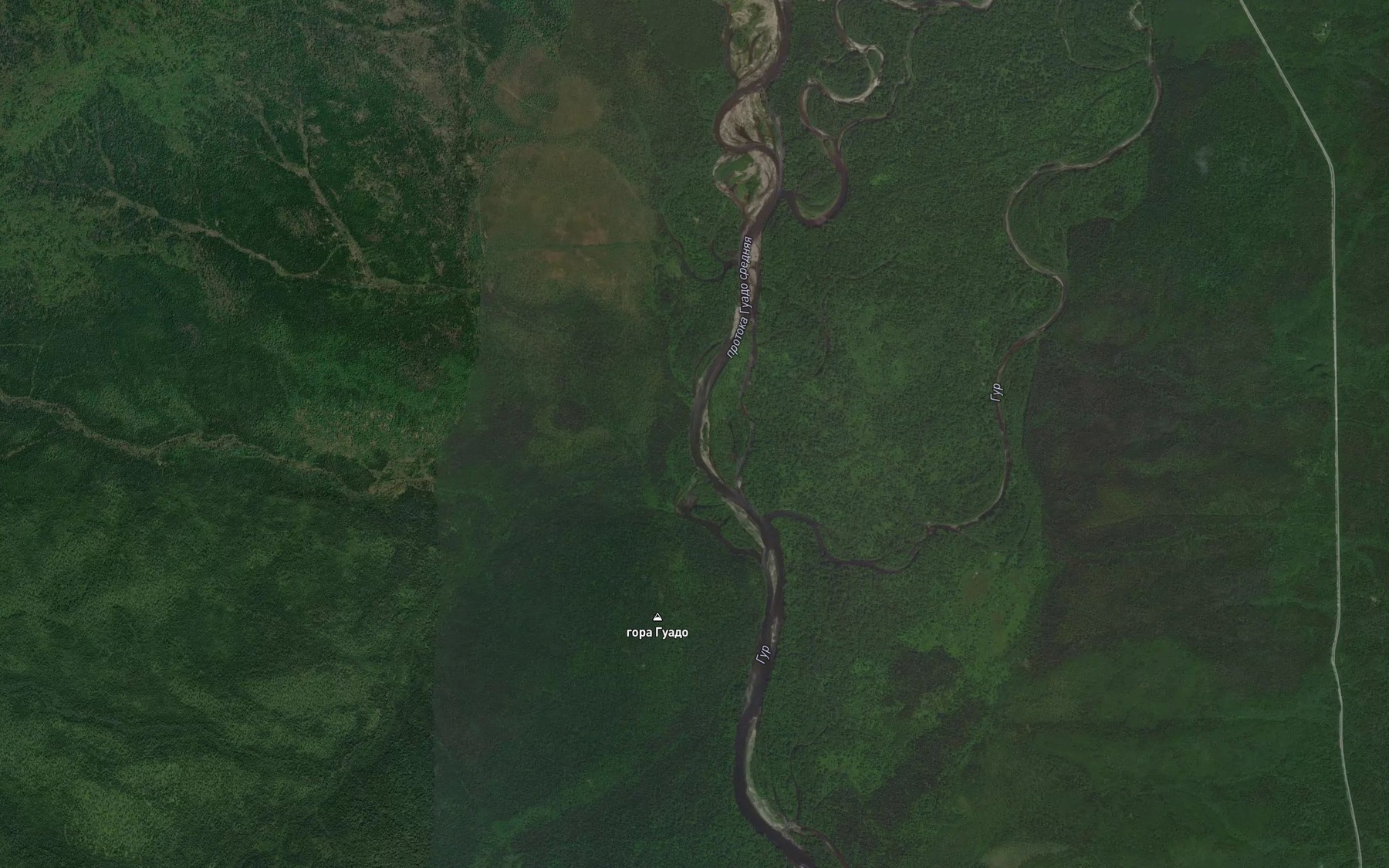 Satellite map of the Guado