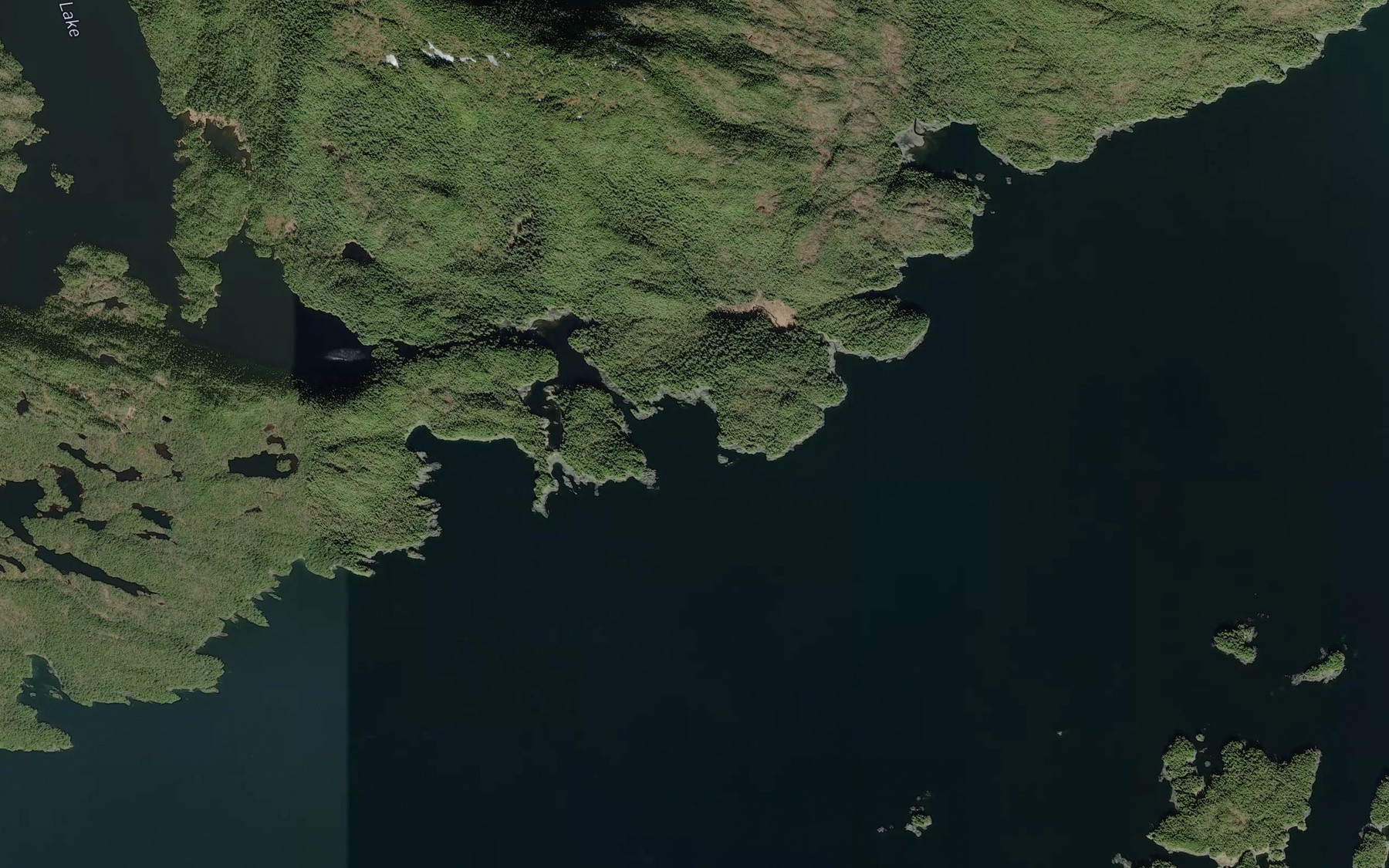 Satellite map of the Kegan Cove