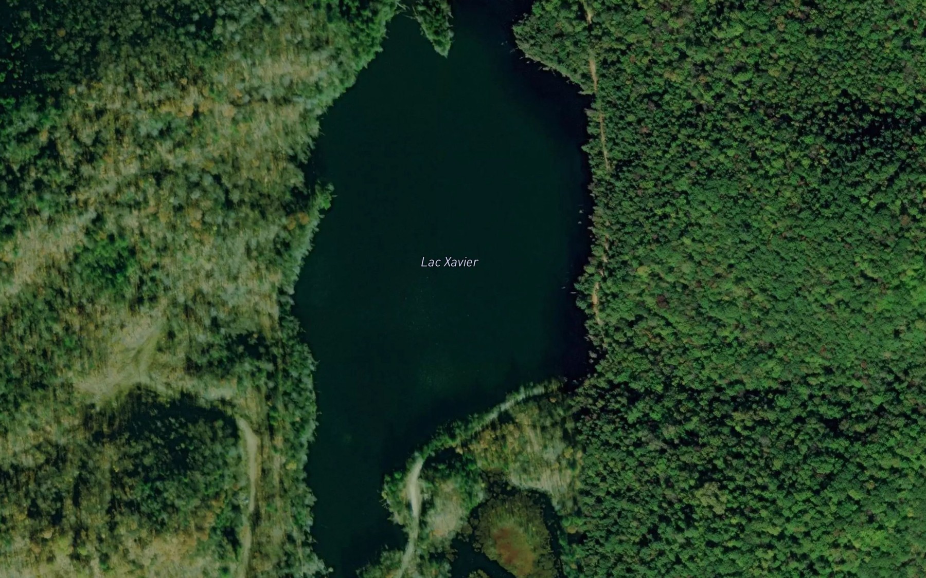 Satellite map of the Lac Xavier