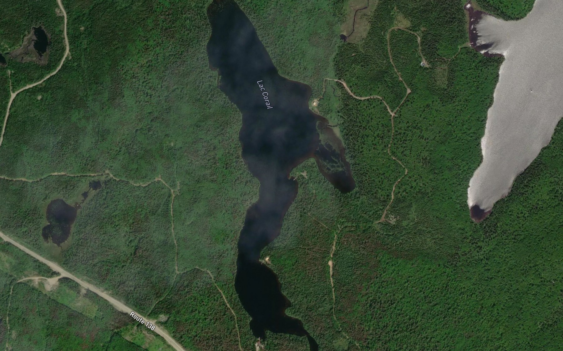 Satellite map of the Lac Corail