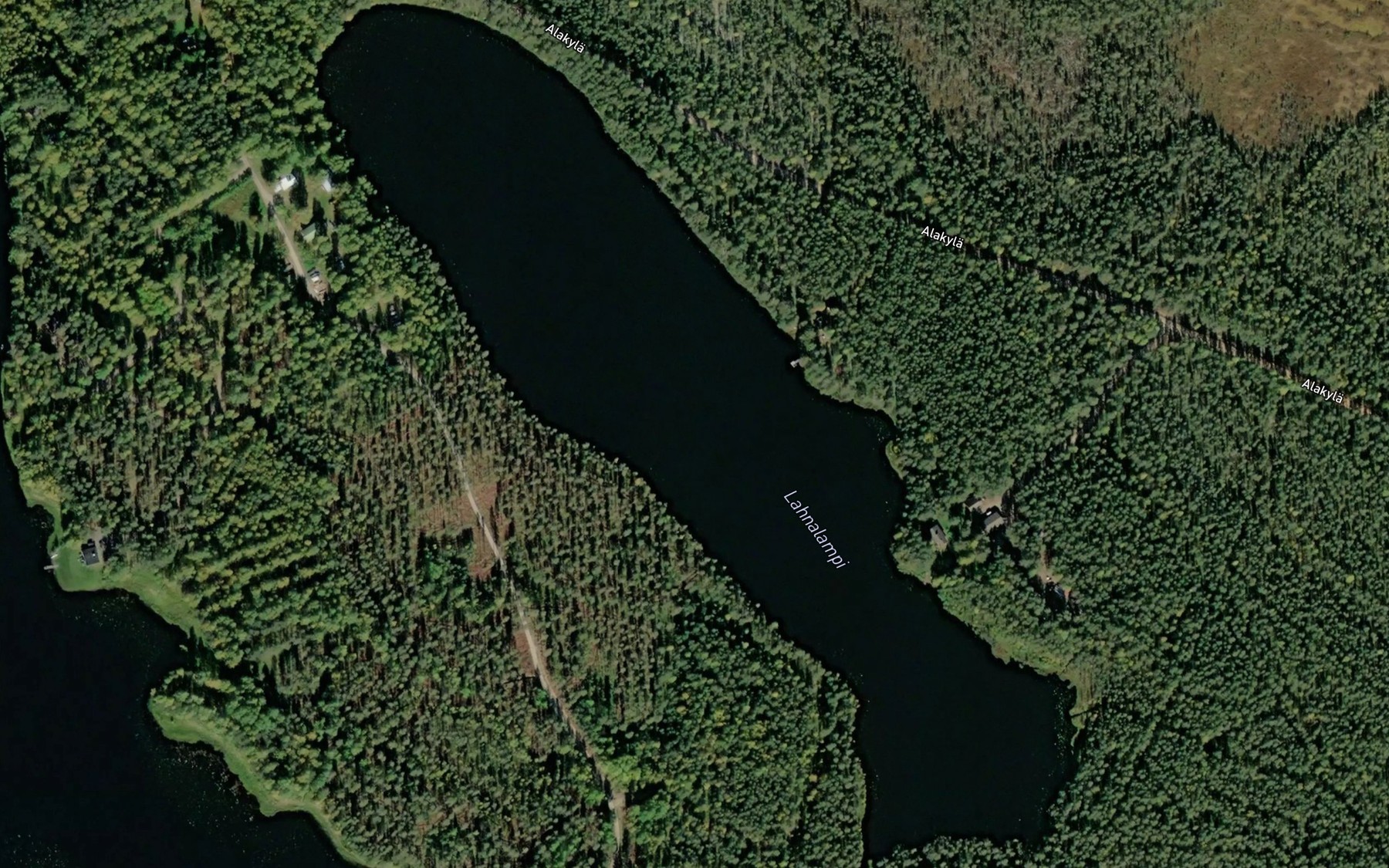 Satellite map of the Lahnalampi