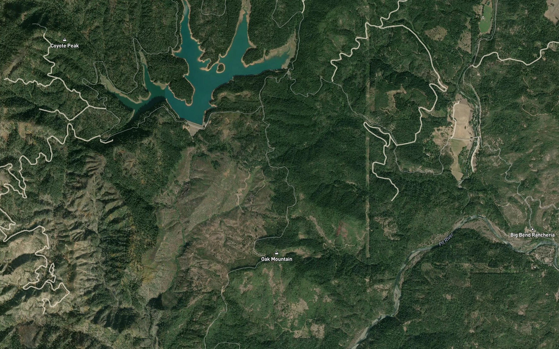 Satellite map of the Willow Spring