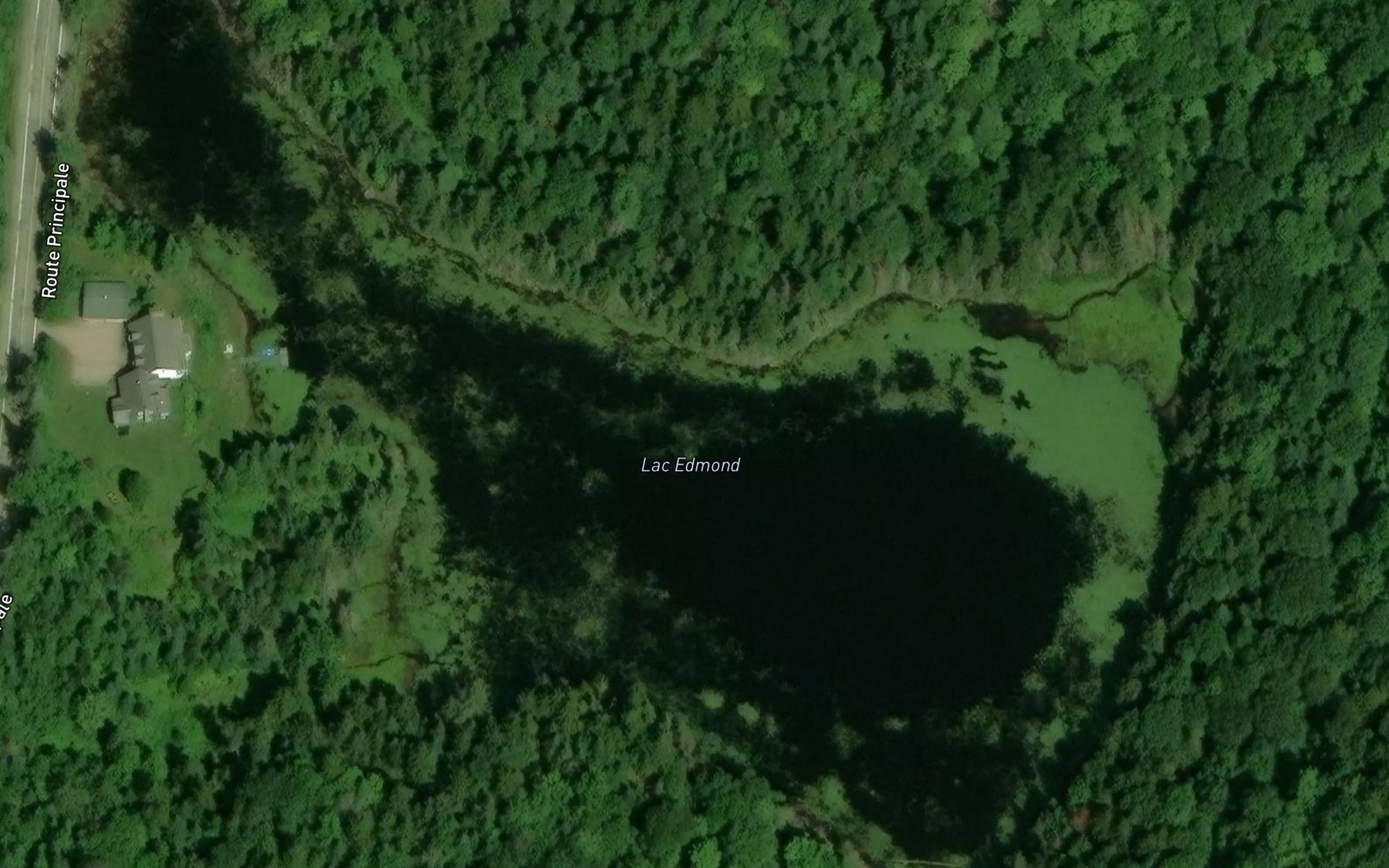 Satellite map of the Lac Edmond