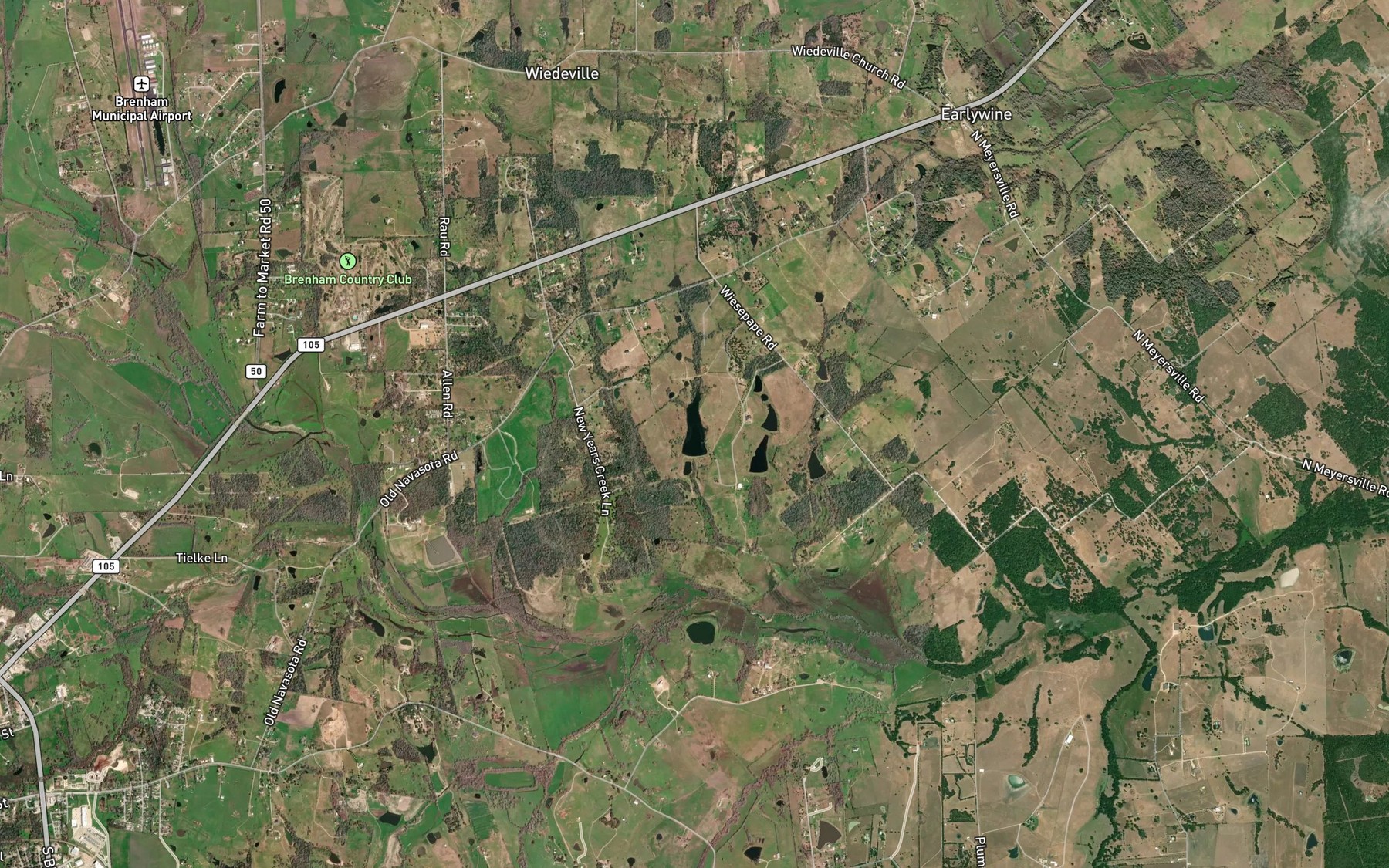 Satellite map of the Stolz Lake