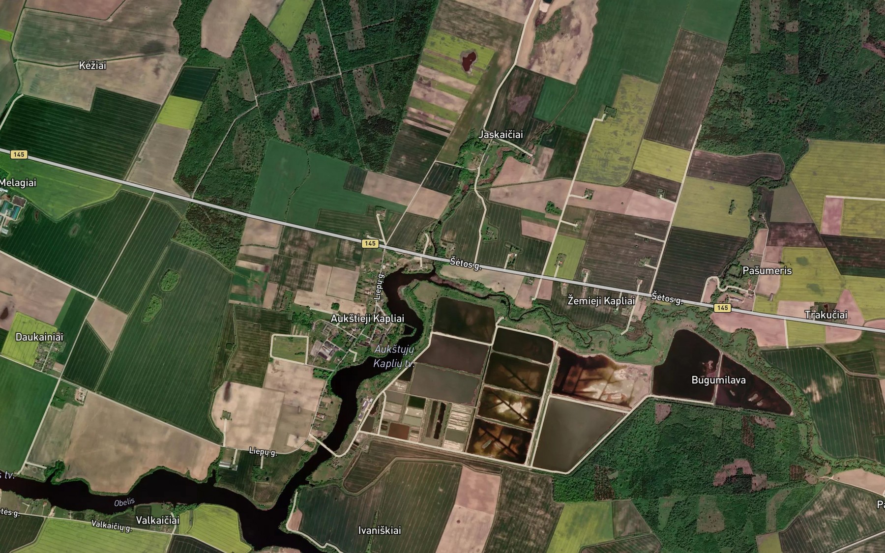 Satellite map of the Suleva
