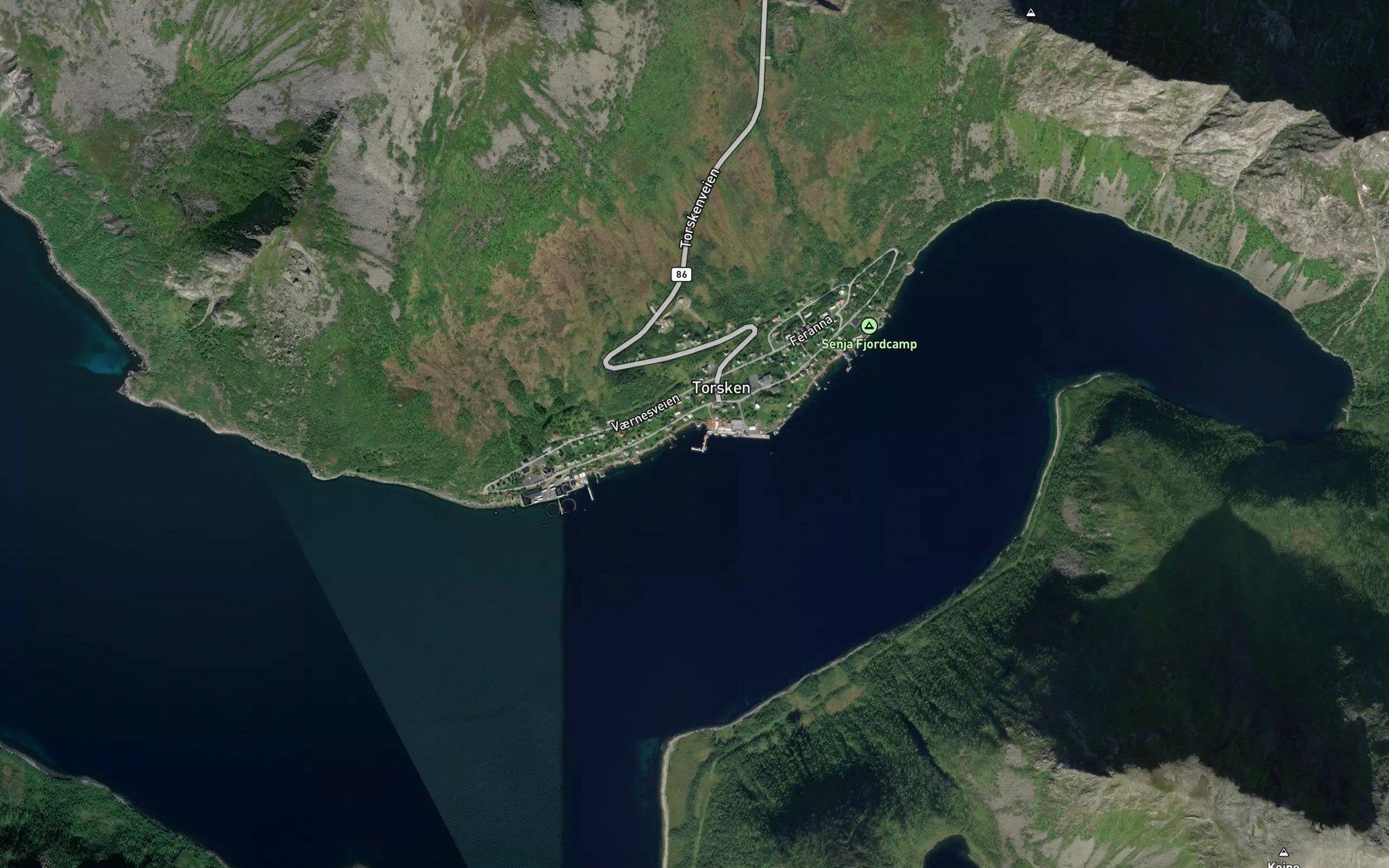 Satellite map of the Bukta