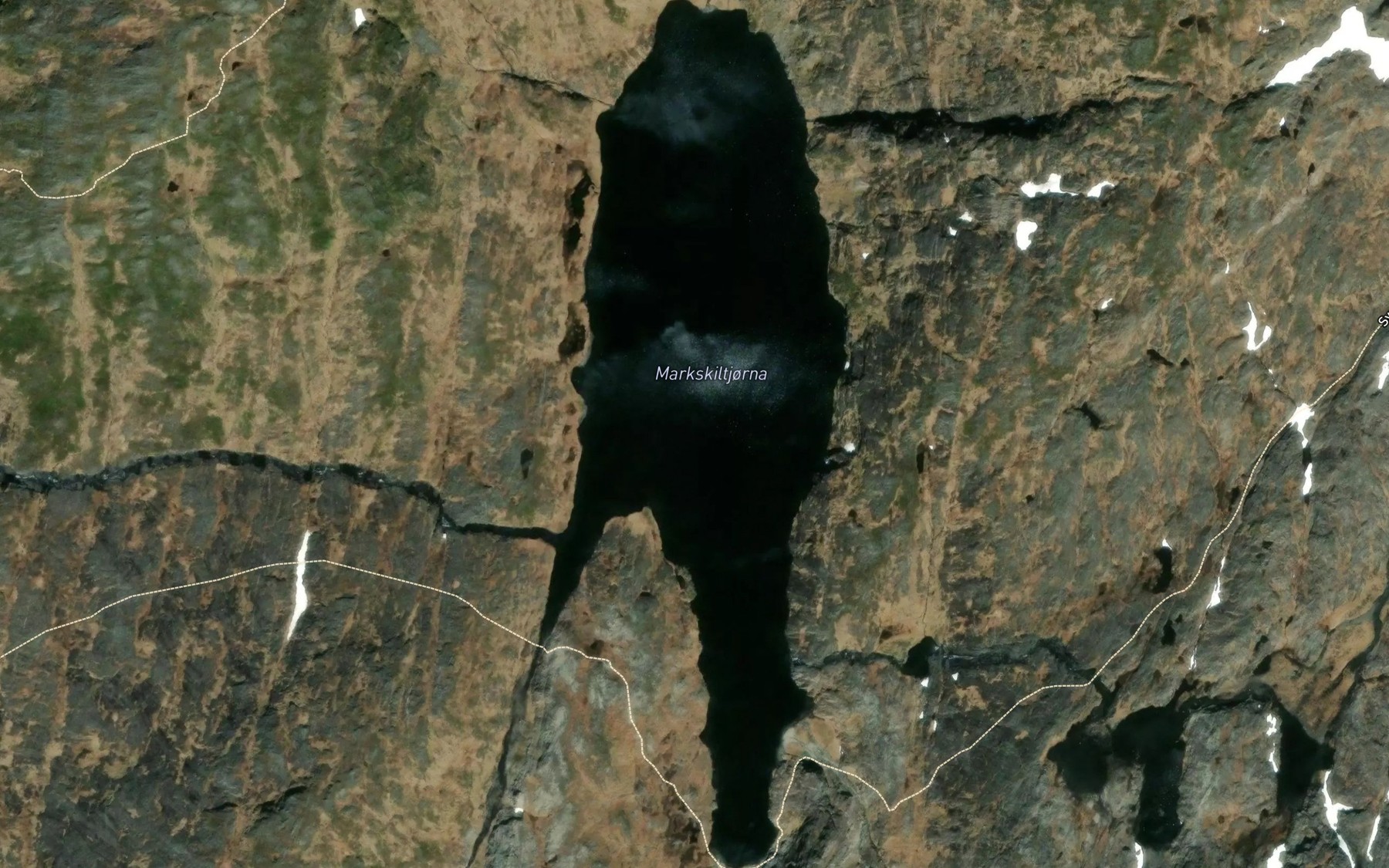 Satellite map of the Makskiltjorna