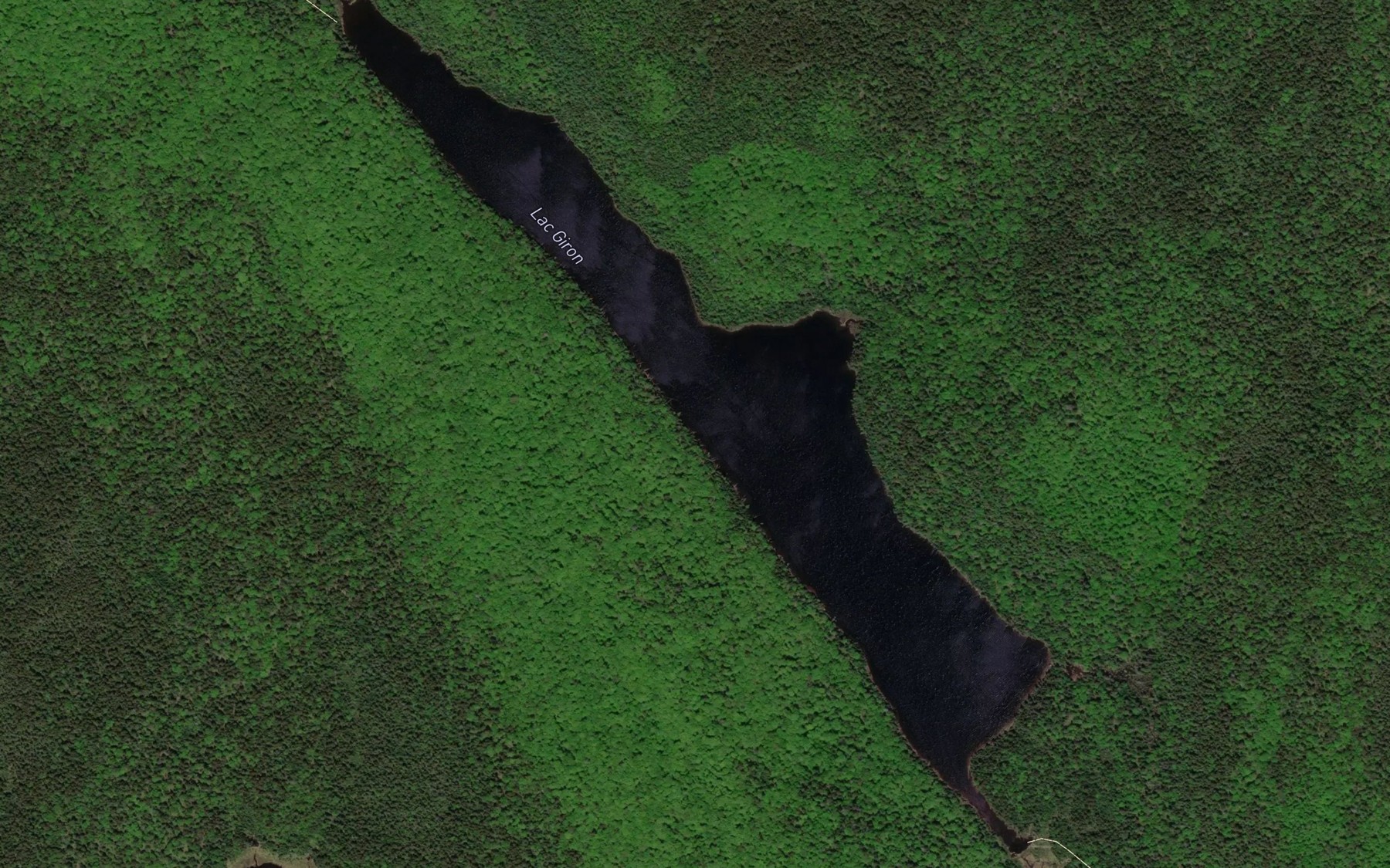 Satellite map of the Lac Giron