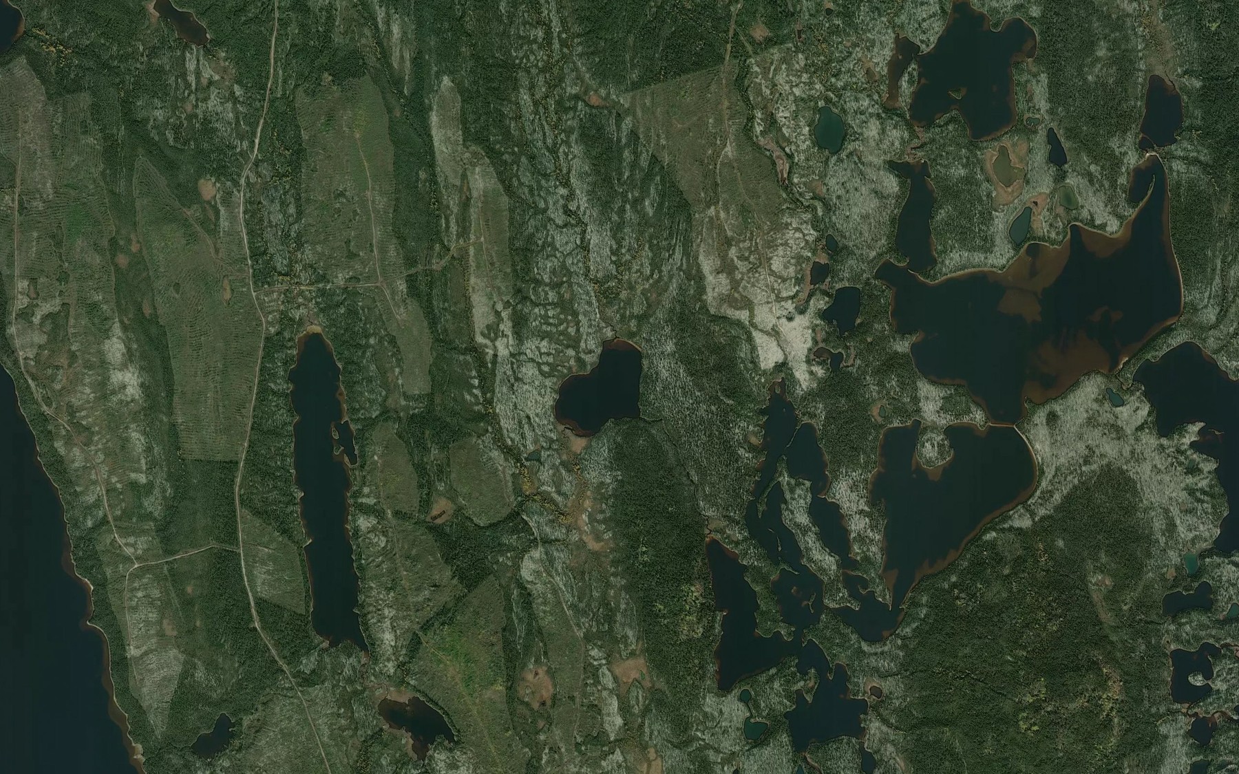 Satellite map of the Lac Stephane