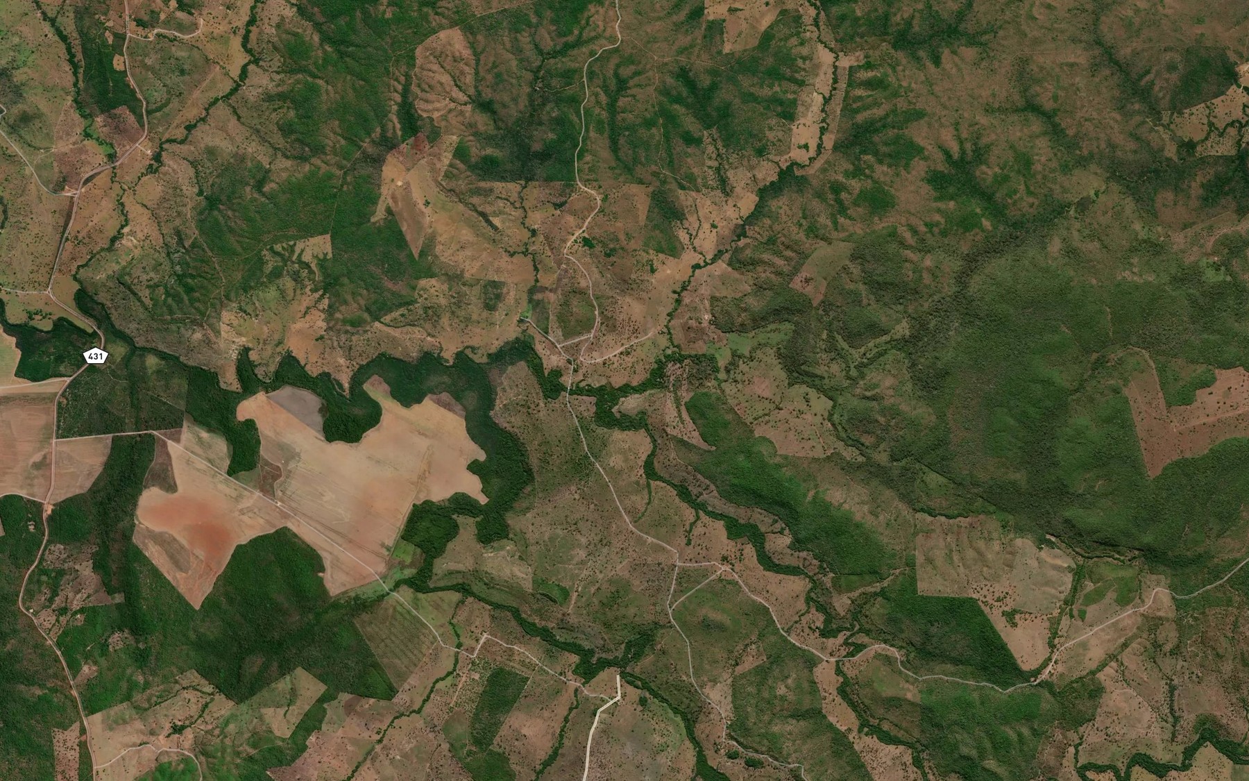 Satellite map of the Corrego Grotao do Cocal
