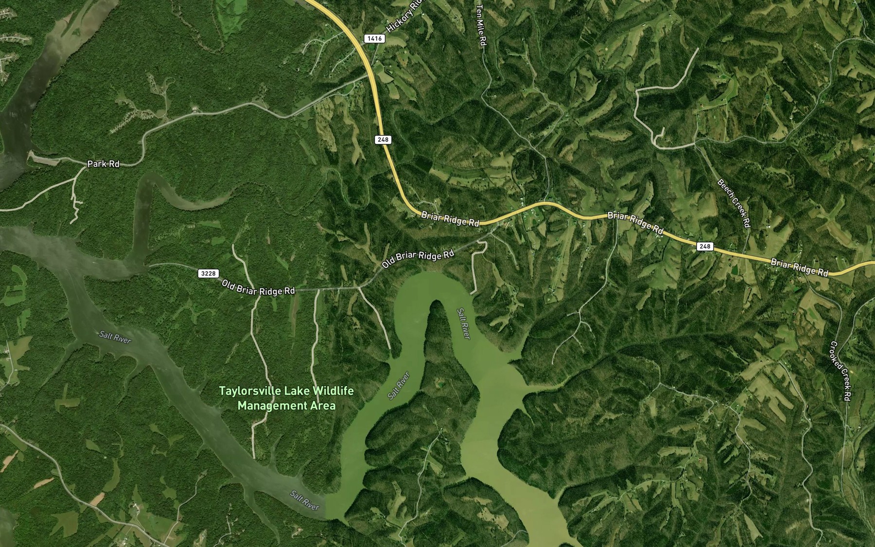 Satellite map of the Spot 6