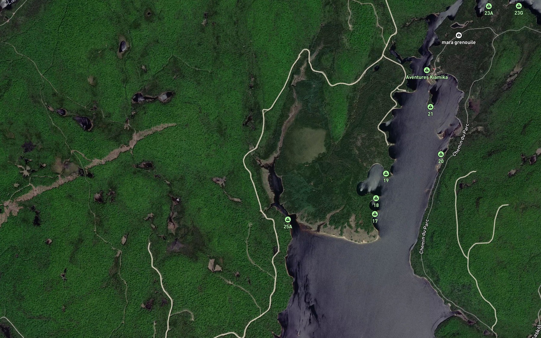 Satellite map of the Ruisseau Hurel