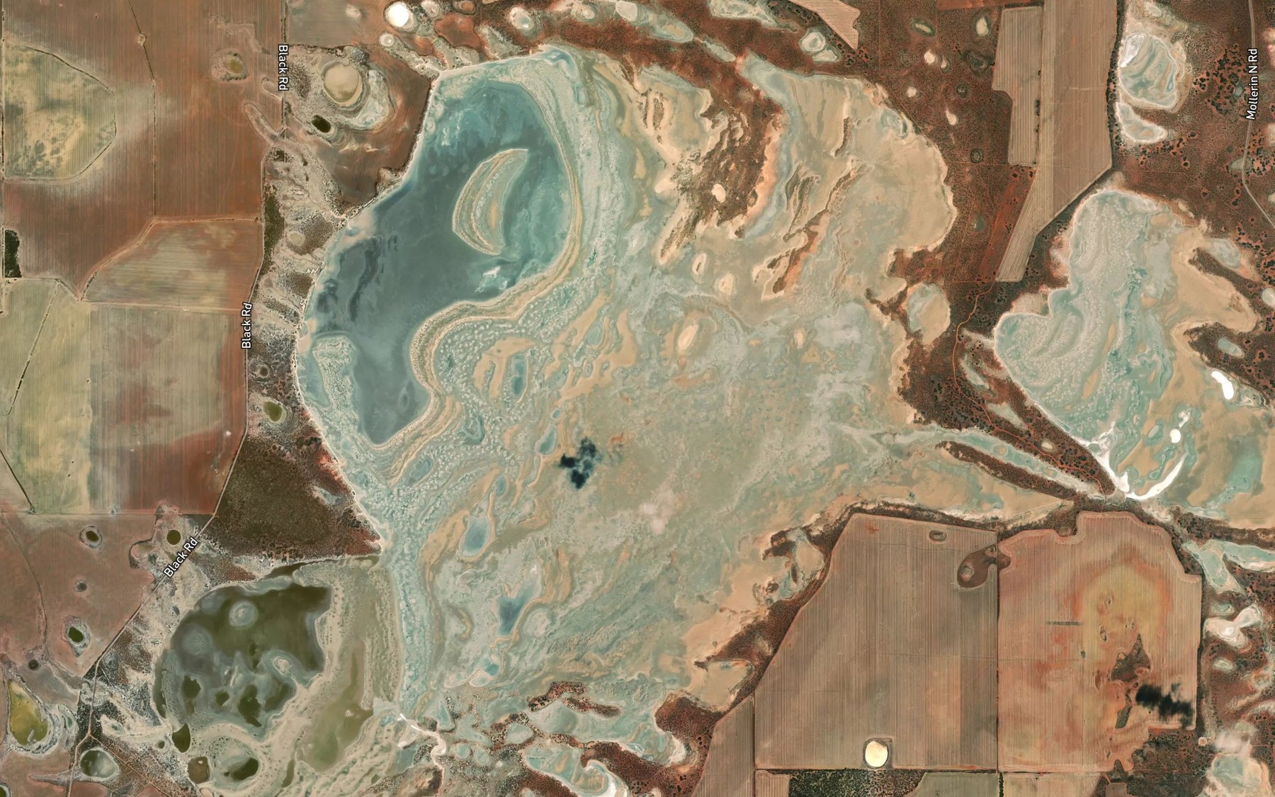 Satellite map of the Lake O'Grady