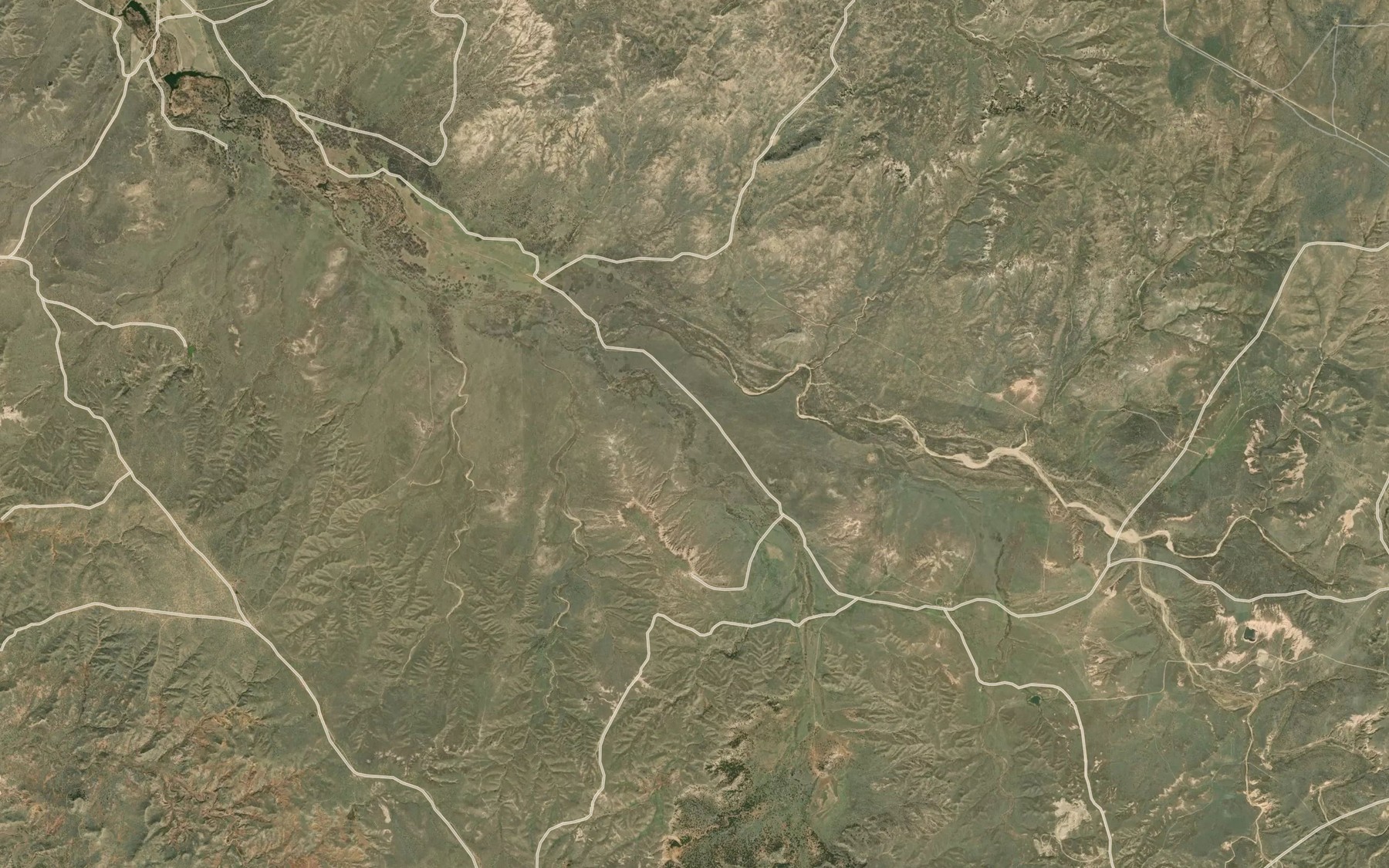 Satellite map of the Pretty Spring