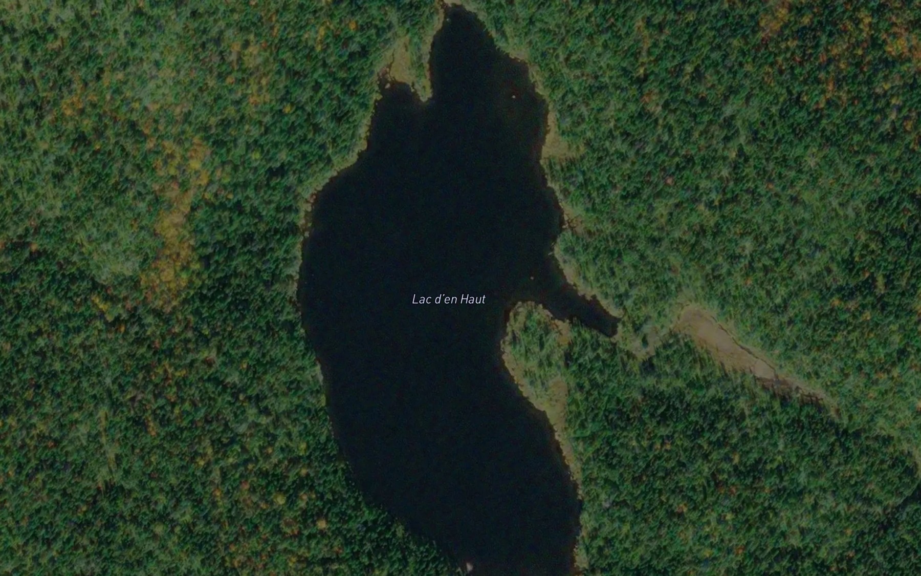 Satellite map of the Lac d'en Haut