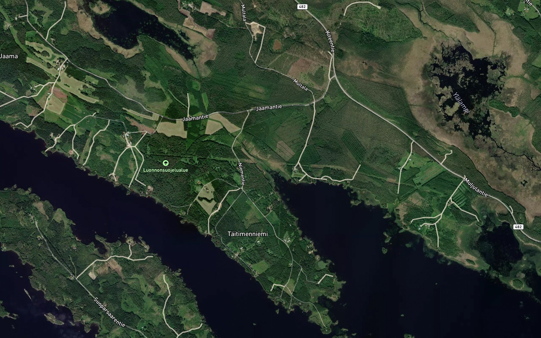 Satellite map of the Taitimenjoki