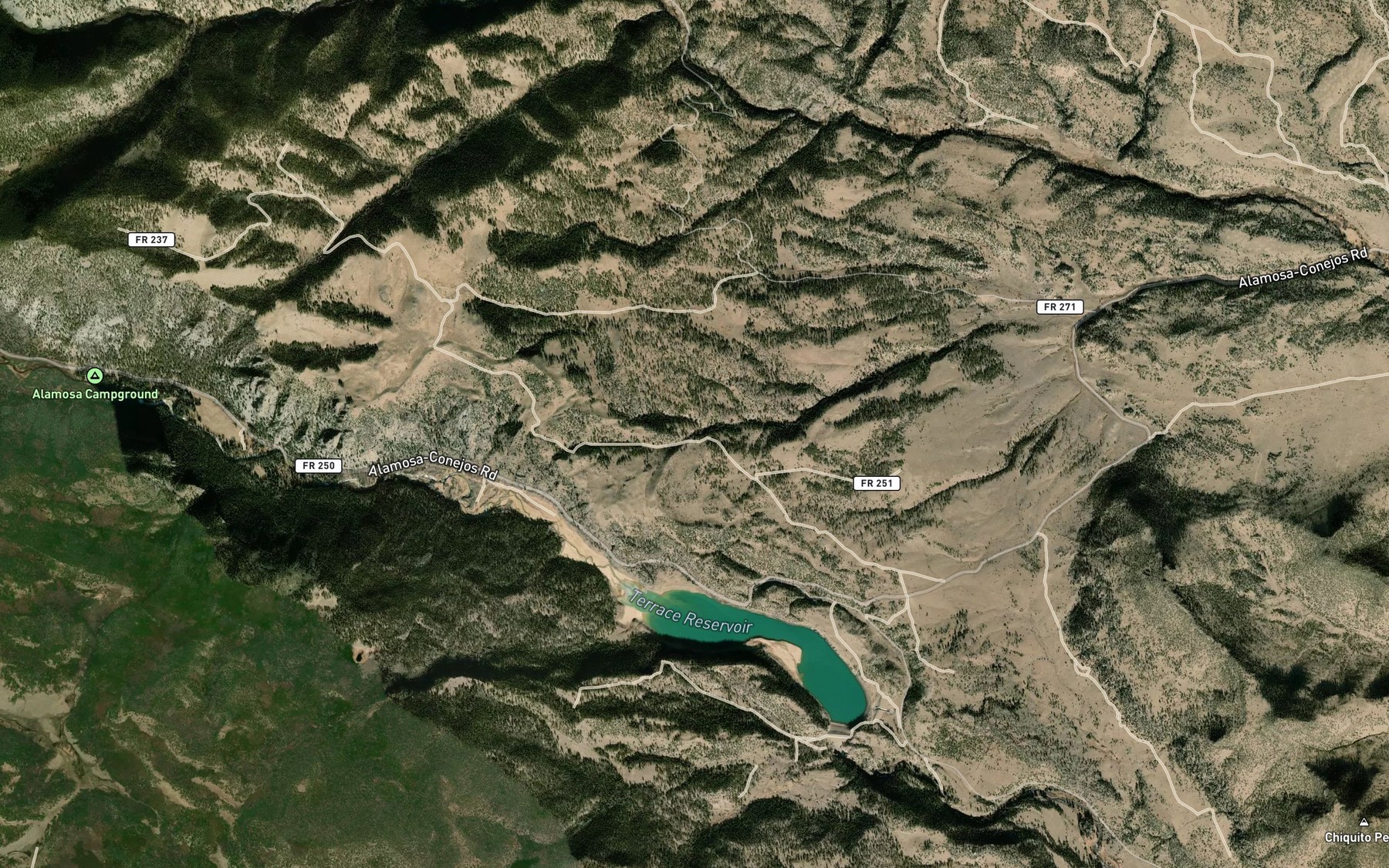 Satellite map of the Shillings Spring